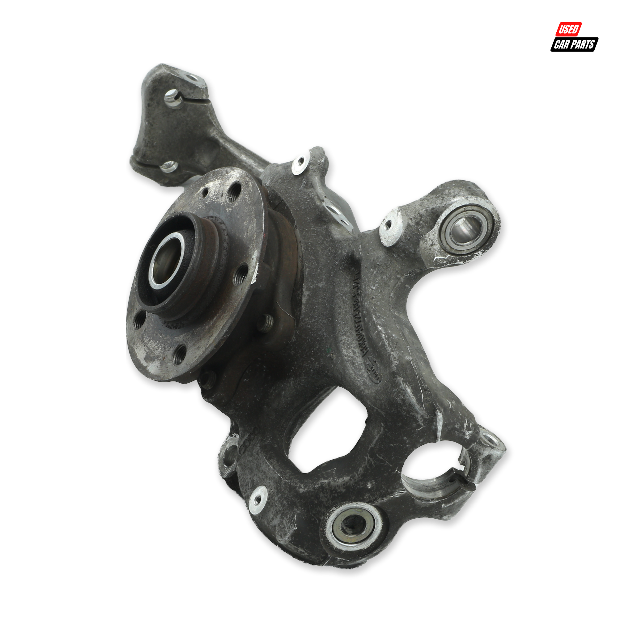 Used Driver Side Front Wheel Knuckle (Part Number 8K0407258G) for 2008 AUDI A4