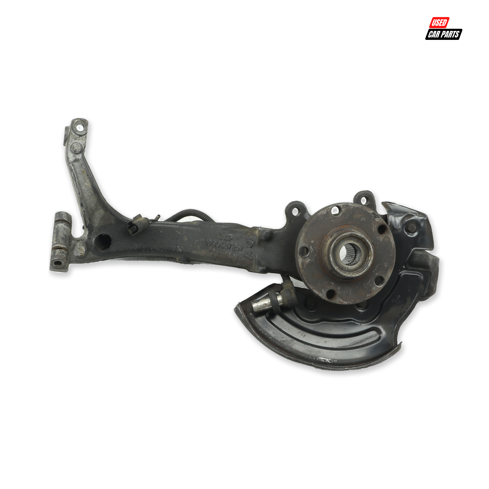 Used Drivers Side Steering Knuckle (Part Number 8D0407257) for 2008 AUDI A4