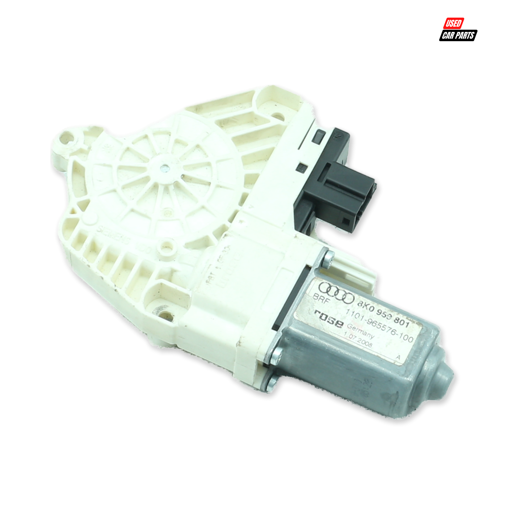 Used Passengers Side Front Window Motor (Part Number 8K0959801) for 2008 Audi A4