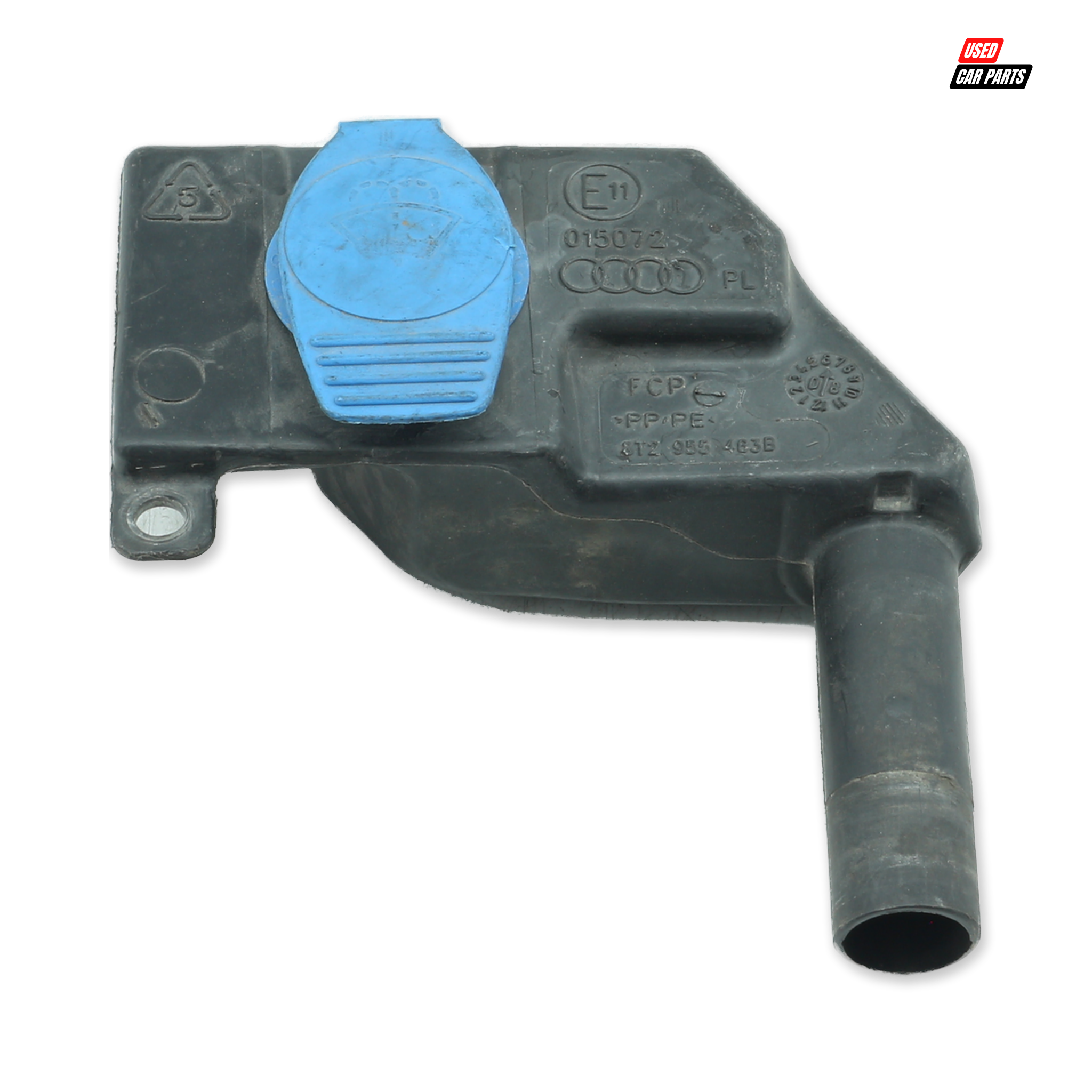 Used Windshield Washer Filler Reservoir Part Number 8T2955463B for 2008 AUDI A4