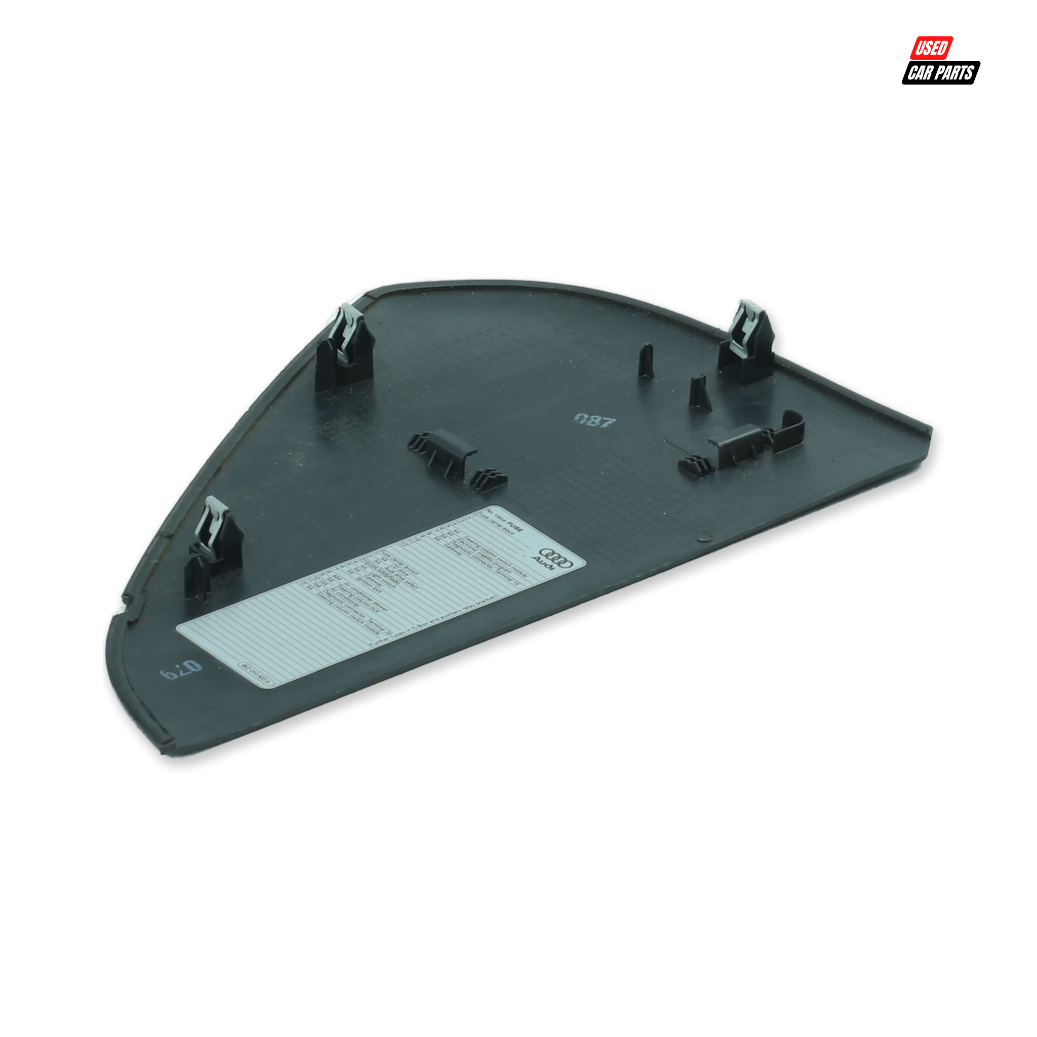 Used Drivers Side Dashboard Side End Trim (Part Number 8K0857085) for 2009 Audi A5 S5 Quattro