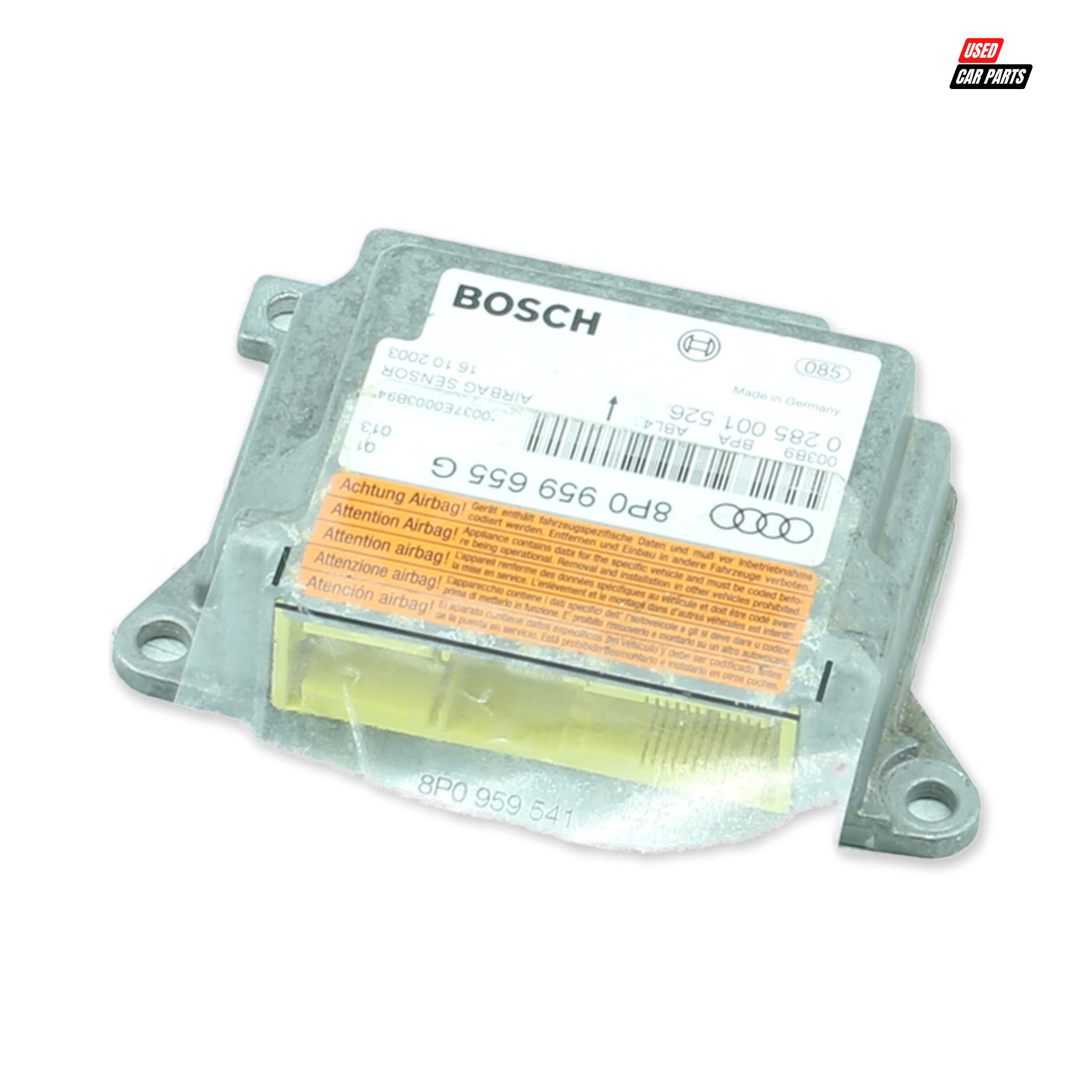 Used Airbag Control Module (Part Number 8P0959655G) for 2003 AUDI A3