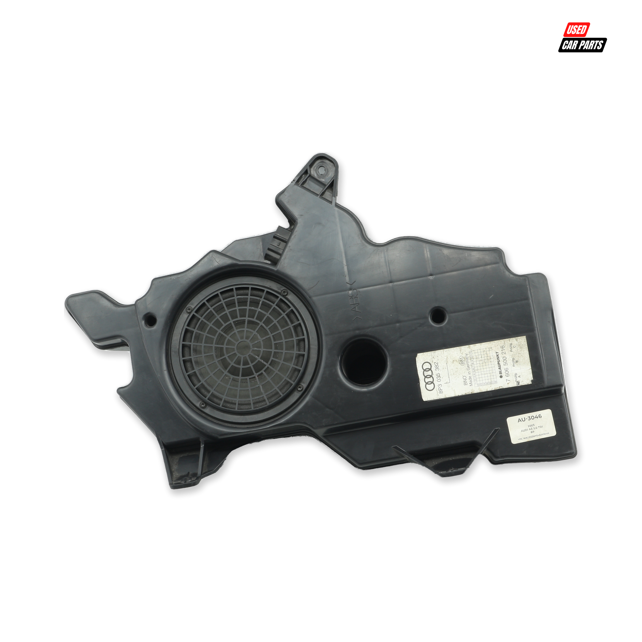 Used Passengers Rear Subwoofer (Part Number 8P3035382) for 2003 AUDI A3