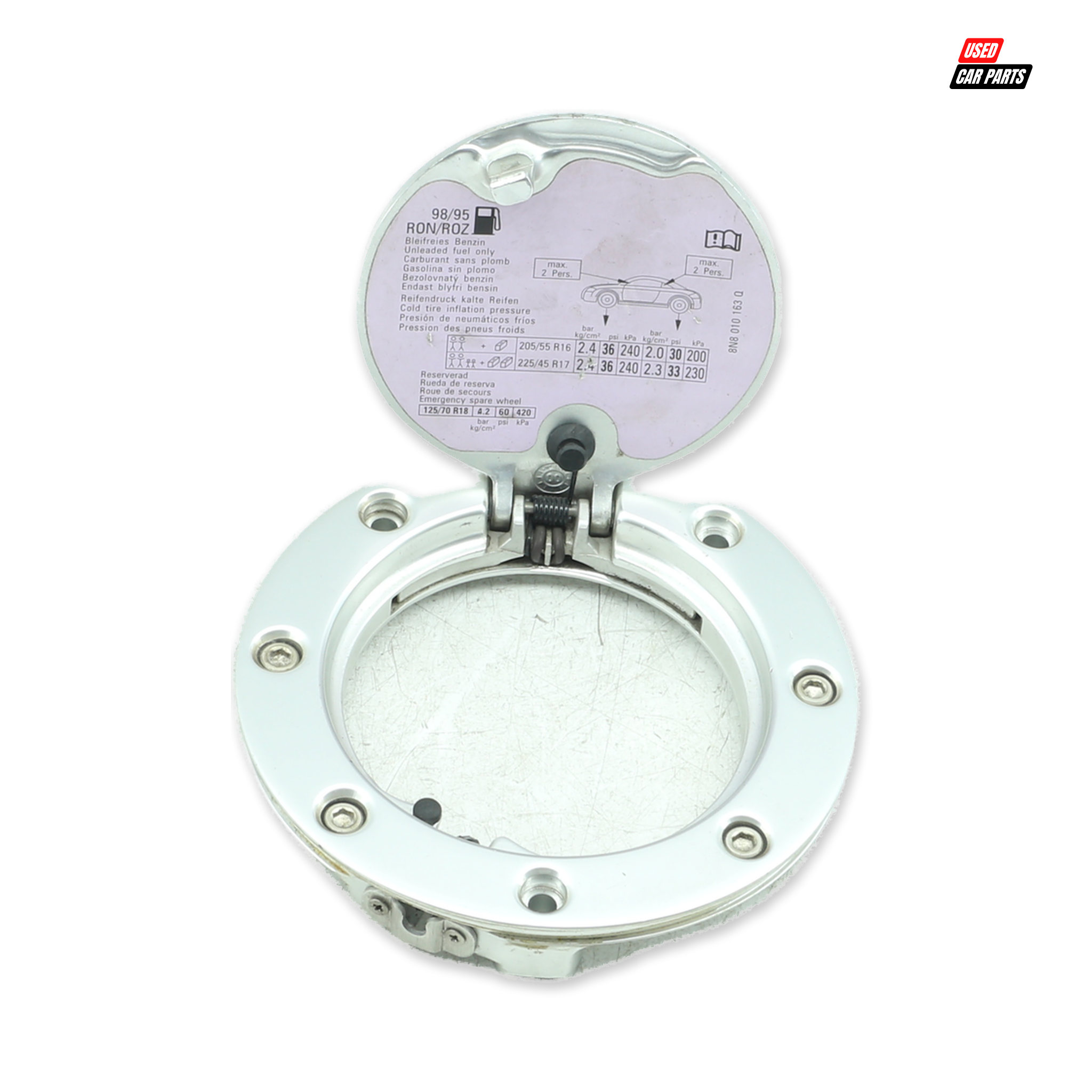 Used Audi TT Coupe Quattro 2002 Outer Fuel Cap Cover (Part Number 8N8010163Q)