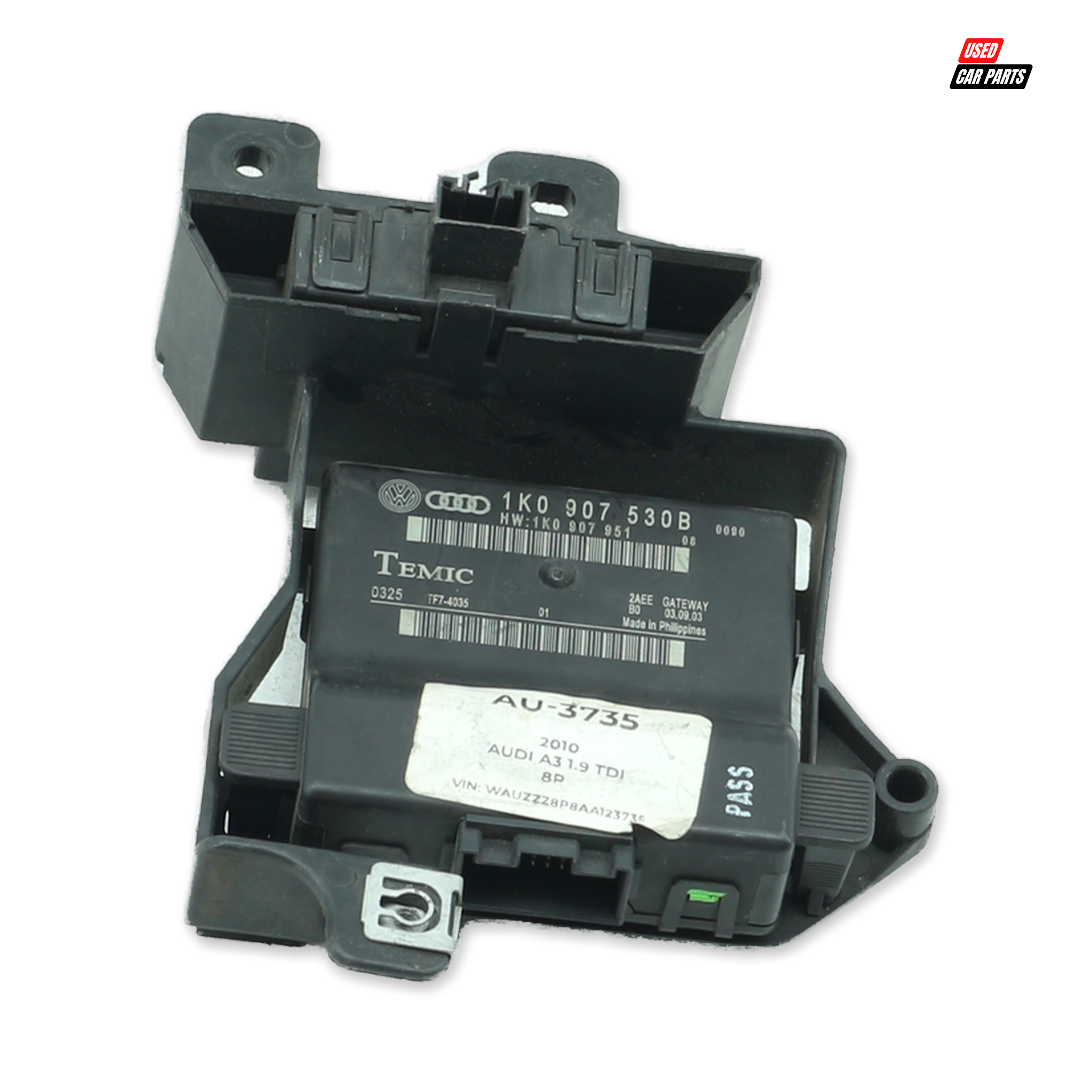 Used Audi A3 2010 Gateway Control Module (Part Number 1K0907530B)