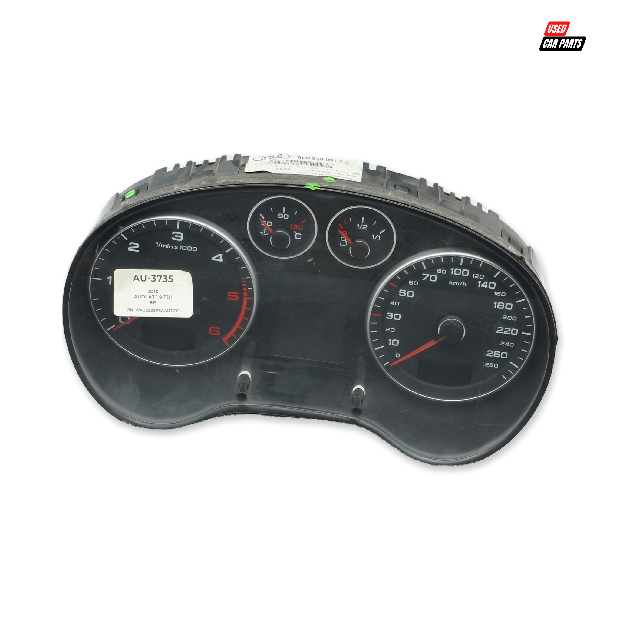 Used AUDI A3 2010 Instrument Cluster Part Number A2C53321011