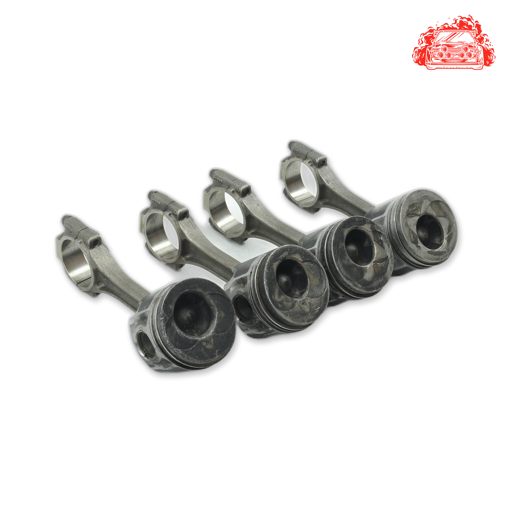 Used AUDI A3 Pistons and Conrods Set - OEM Part 0386DE