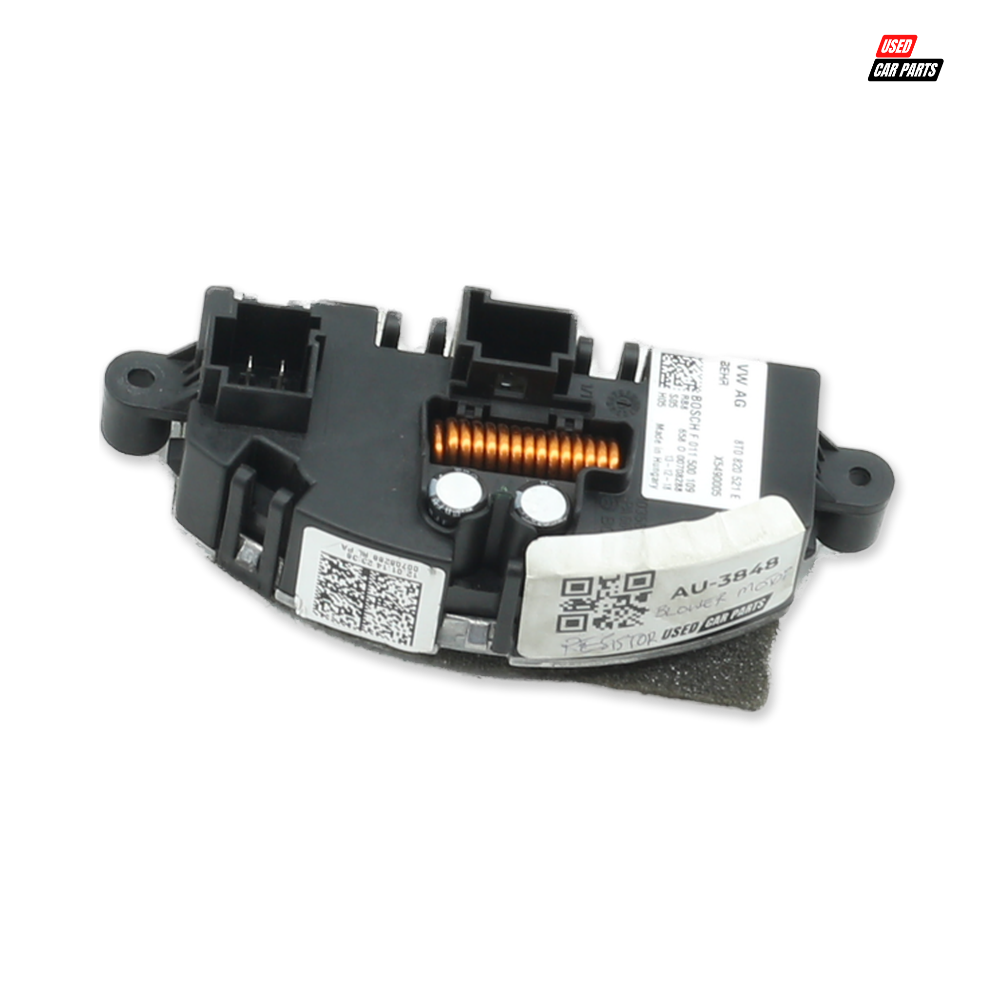 Used Audi A4 Blower Motor Resistor (Part Number 8T0820521E)
