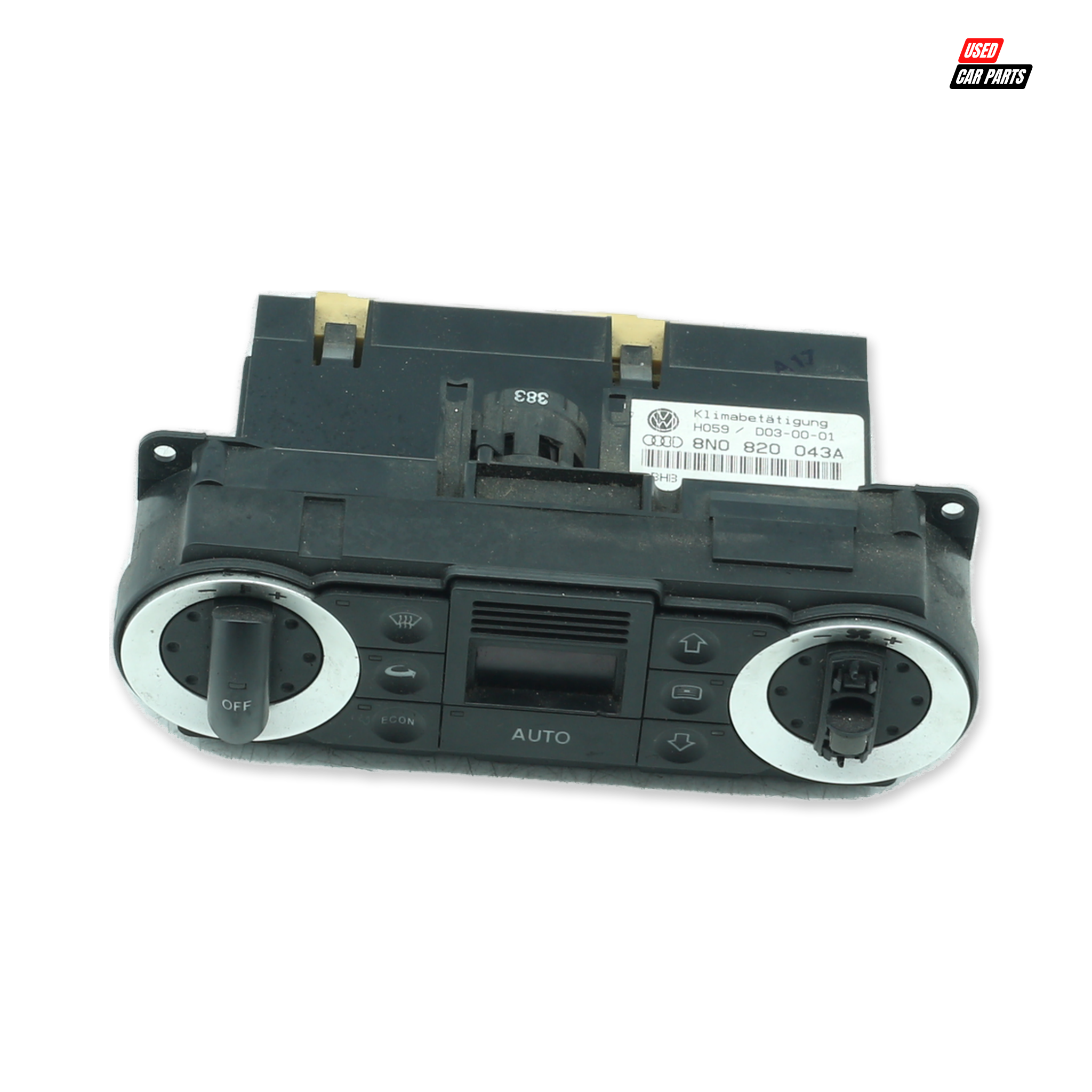 Used Climate Control Unit (Part Number 8N0820043A) for 2001 AUDI TT Coupe