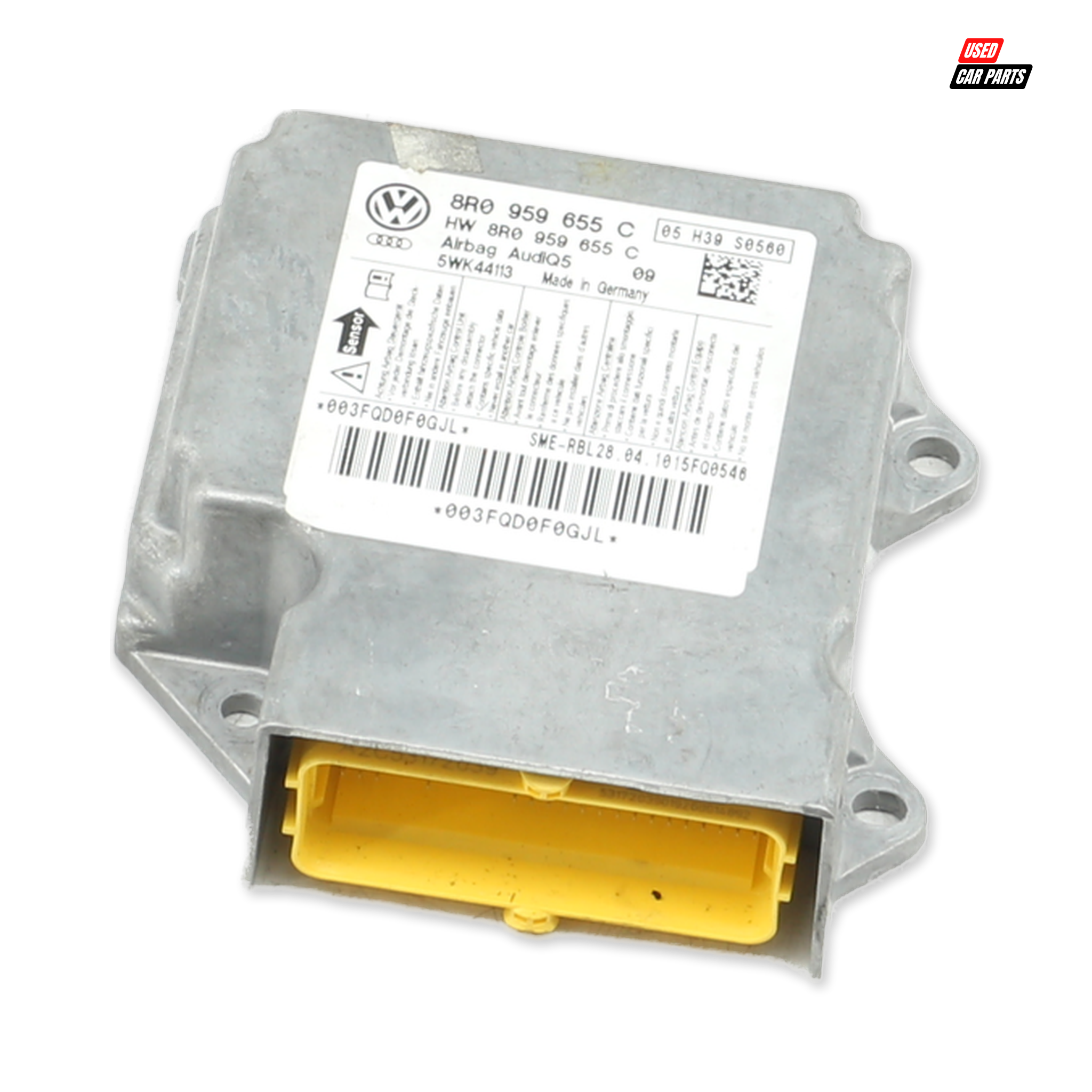 Used AUDI Q5 2.0T FSI Quattro S Tronic Airbag Control Module (Part Number 8R0959655C)