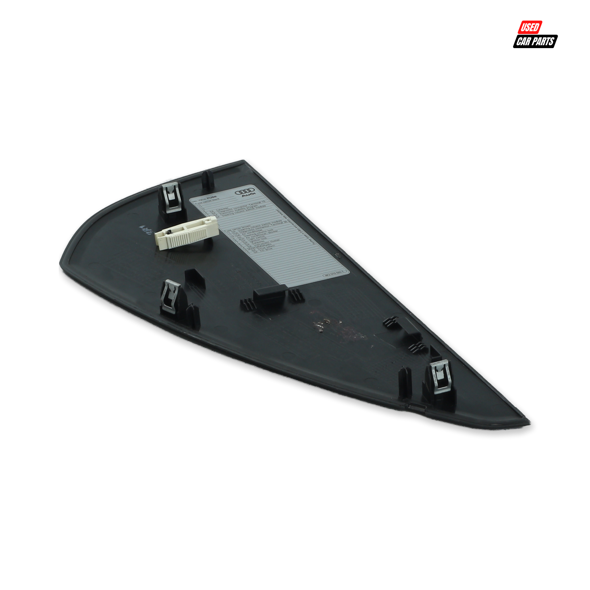 Used Passengers Side Dashboard Side End Trim (Part Number 8R0857085) for 2010 AUDI Q5 2.0 T FSI QUATTRO S TRONIC