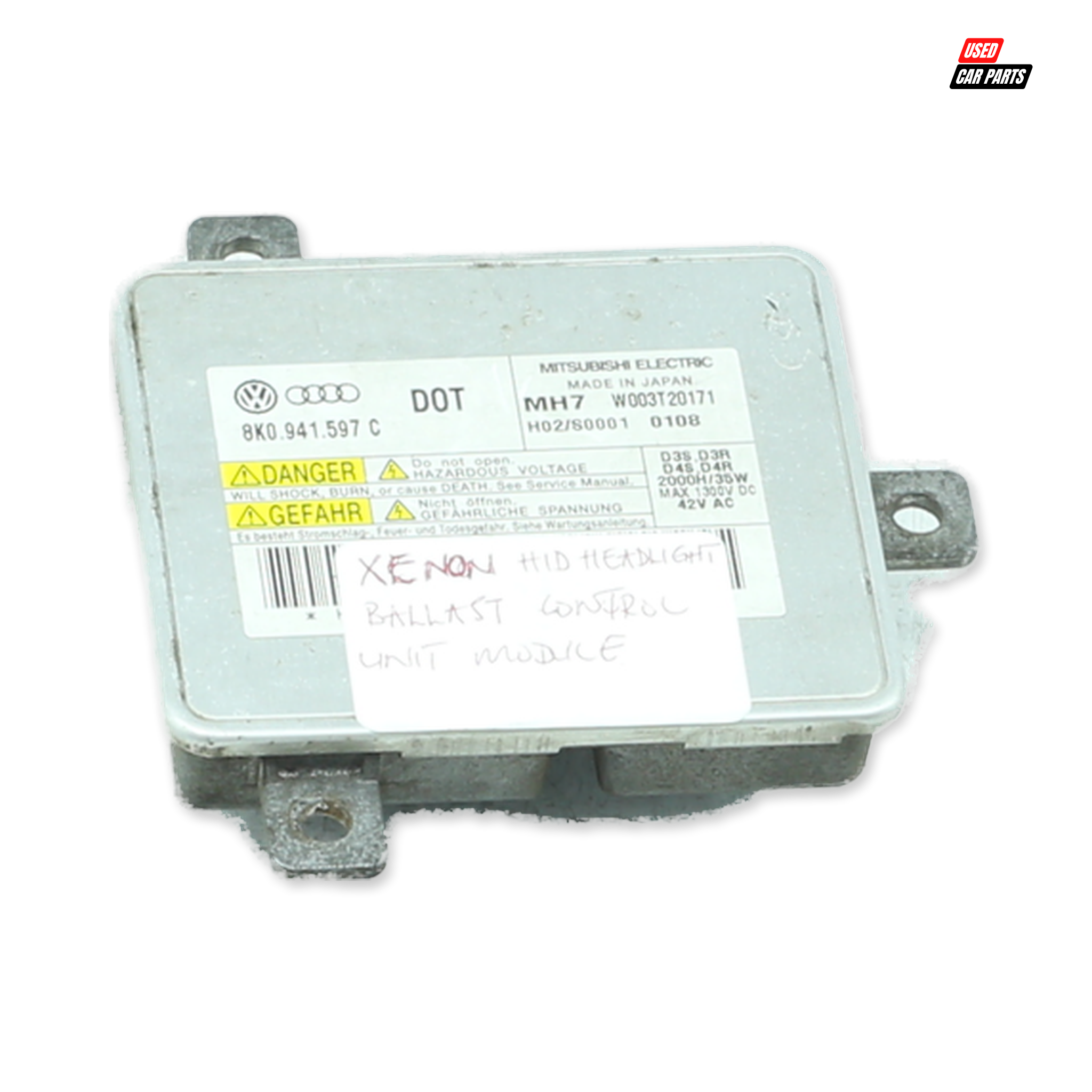 Used Ballast Hid Control Unit (Part Number 8K0941597) for 2011 Audi A4 1.8T Ambition