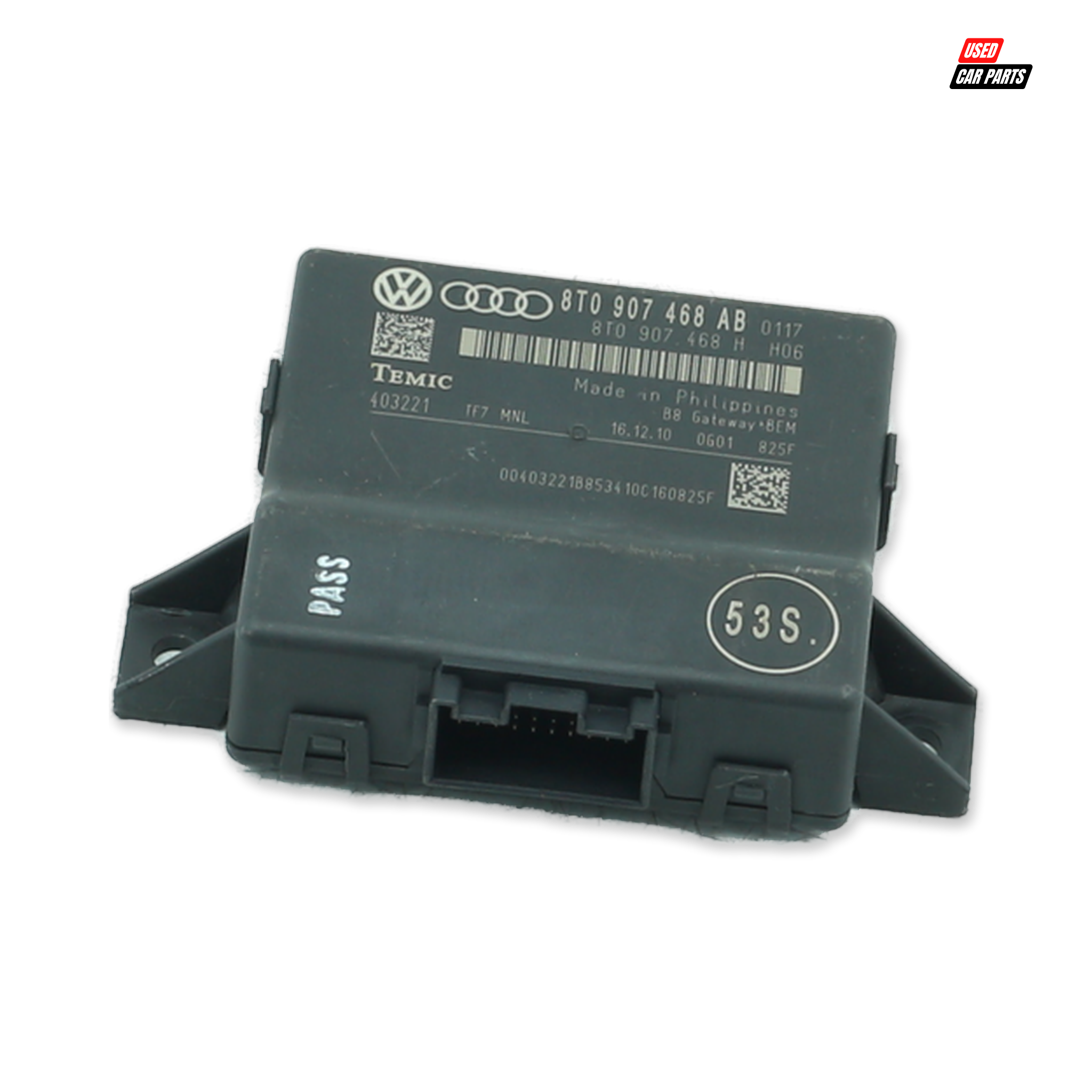 Used Gateway Control Module (Part Number 8T0907468AB) for 2011 AUDI A4 1.8T AMBITION