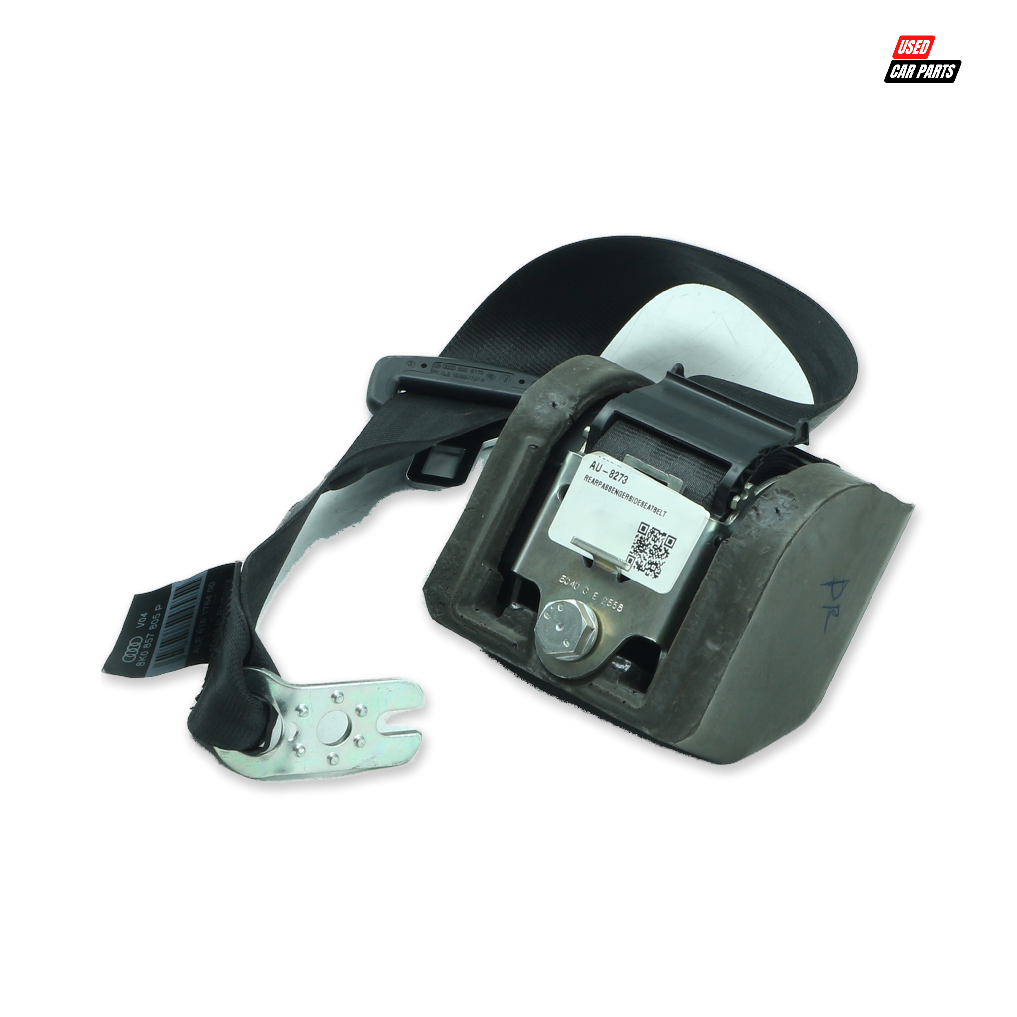 Used Passengers Side Rear Seat Belt (Part Number 8K0857805P) for 2011 AUDI A4 1.8T AMBITION