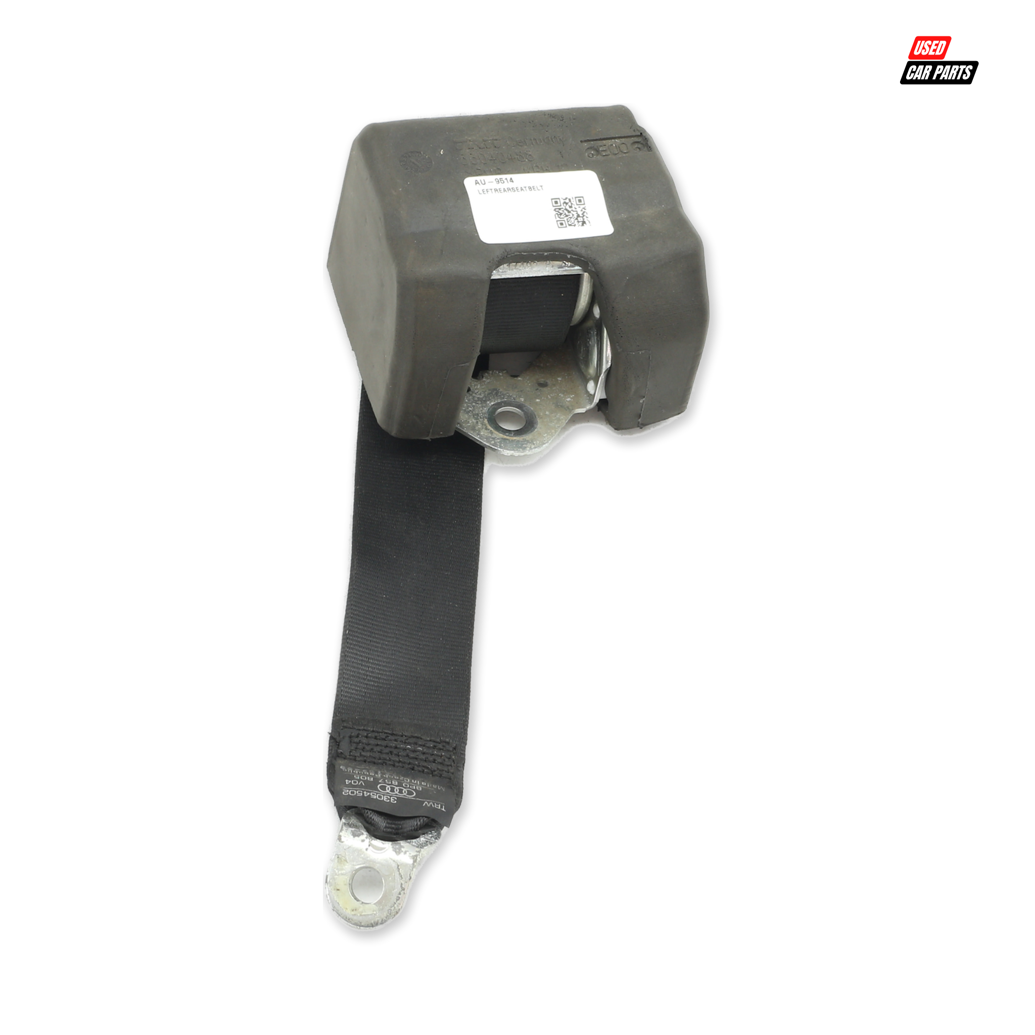 Used Passengers Side Rear Seat Belt (Part Number 8P0857805) for 2002 Audi A3