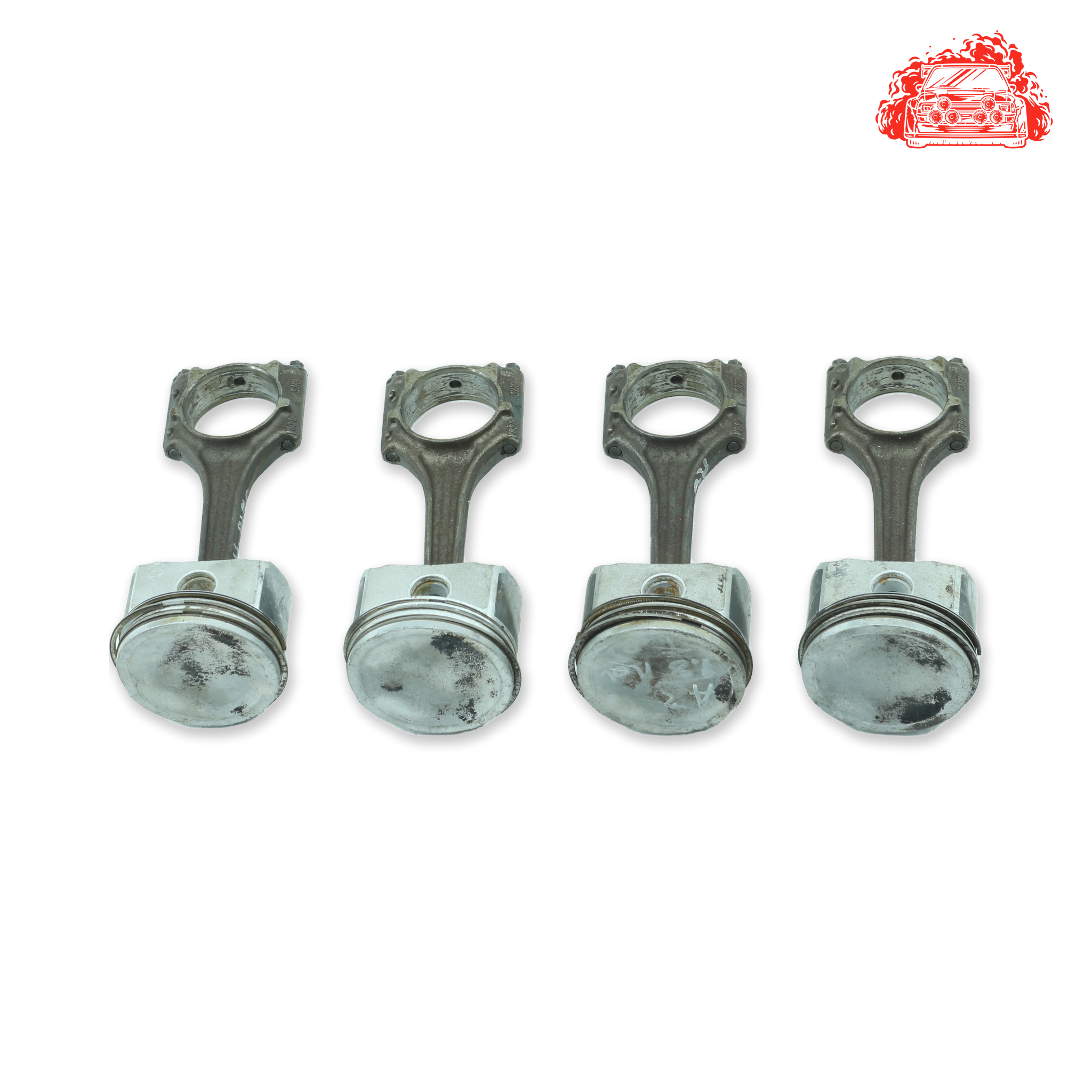 Used AUDI A3 Pistons and Conrods Set - OEM Part 06BA