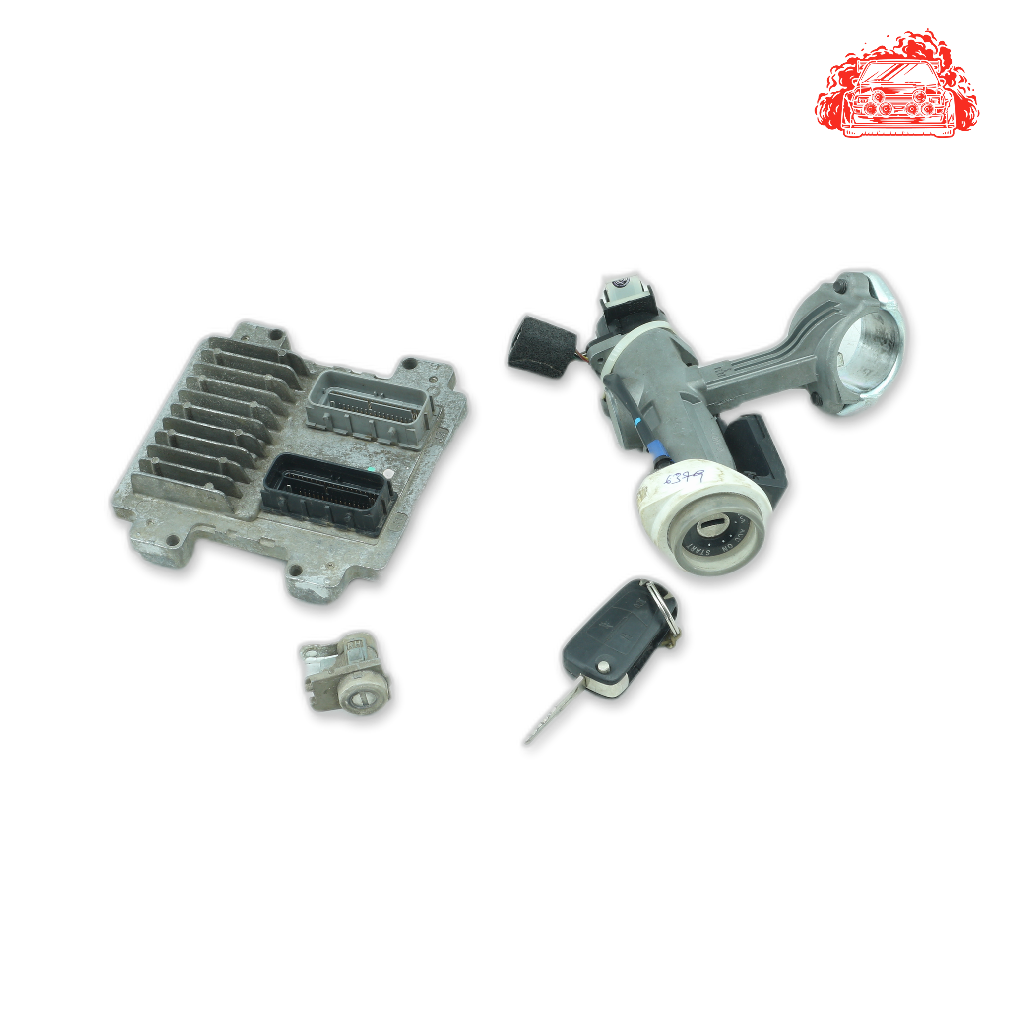 Used Chevrolet Captiva 2.4 LT White ECU Ignition Keys Barrels