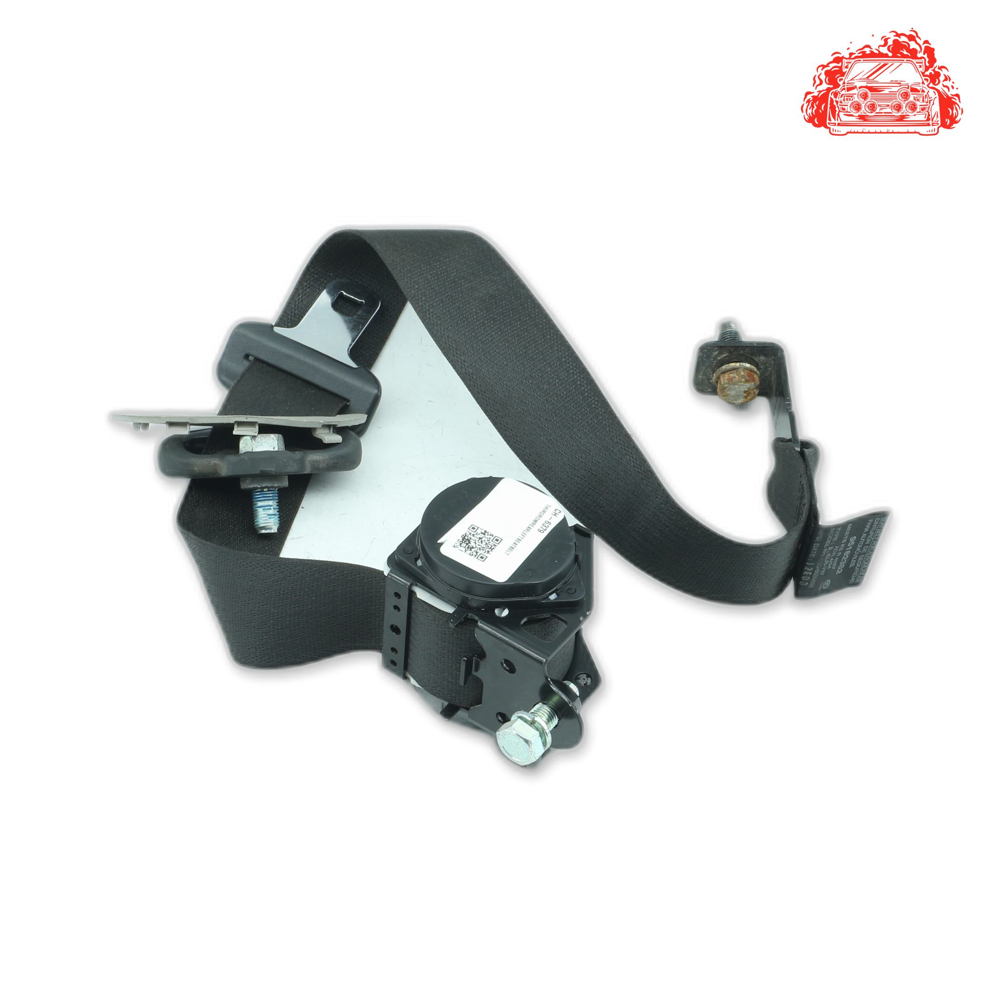 Used Chevrolet Captiva 2.4 LT White 3rd Row Seatbelt - OEM Part 95182382