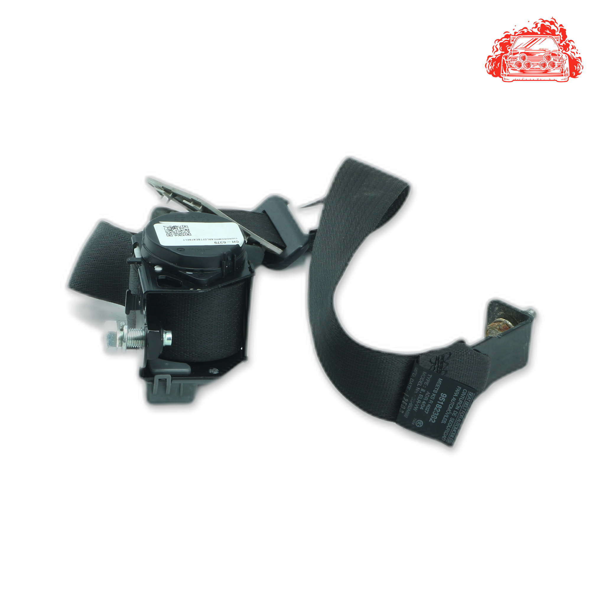 Used Chevrolet Captiva 2.4 LT White 3rd Row Seatbelt - OEM Part 95182382