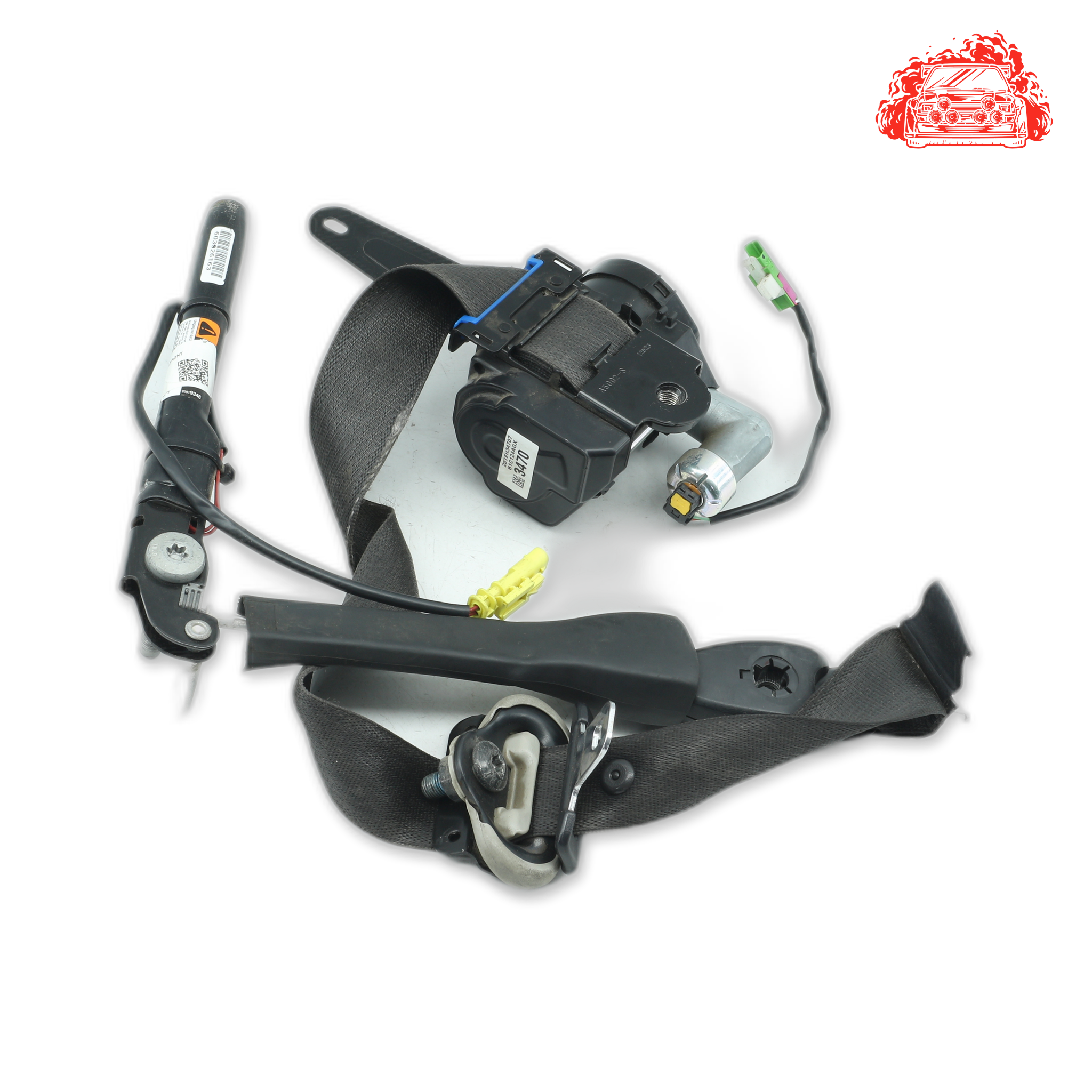 Used Chevrolet Captiva 2.4 LT White Passenger Side Front Seatbelt - OEM Part 20TEH34707