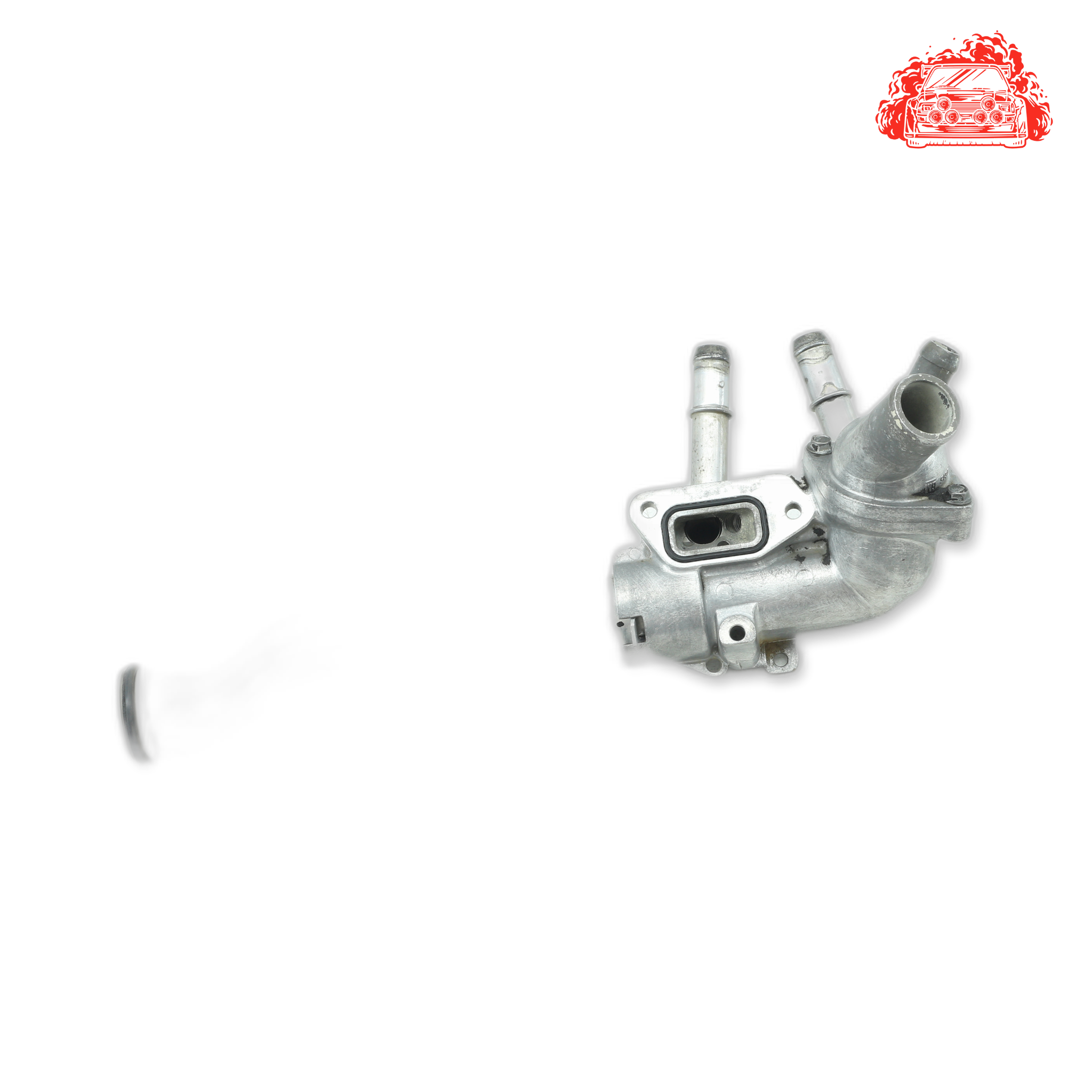 Used Chevrolet Captiva 2.4 LT White Thermostat Housing - OEM Part 12607291