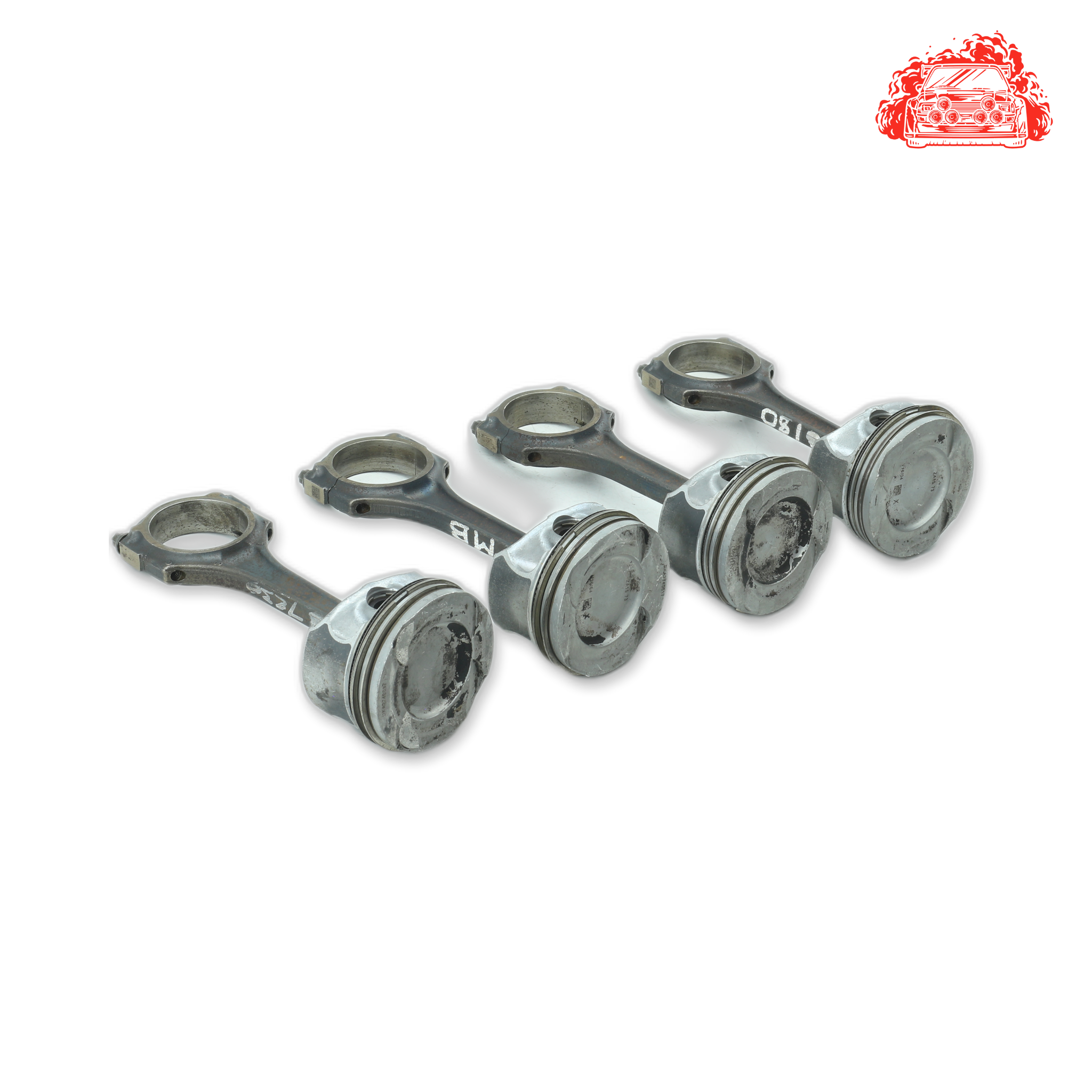 Used Mercedes-Benz B180 Pistons and Conrods Set - OEM Part A2740017