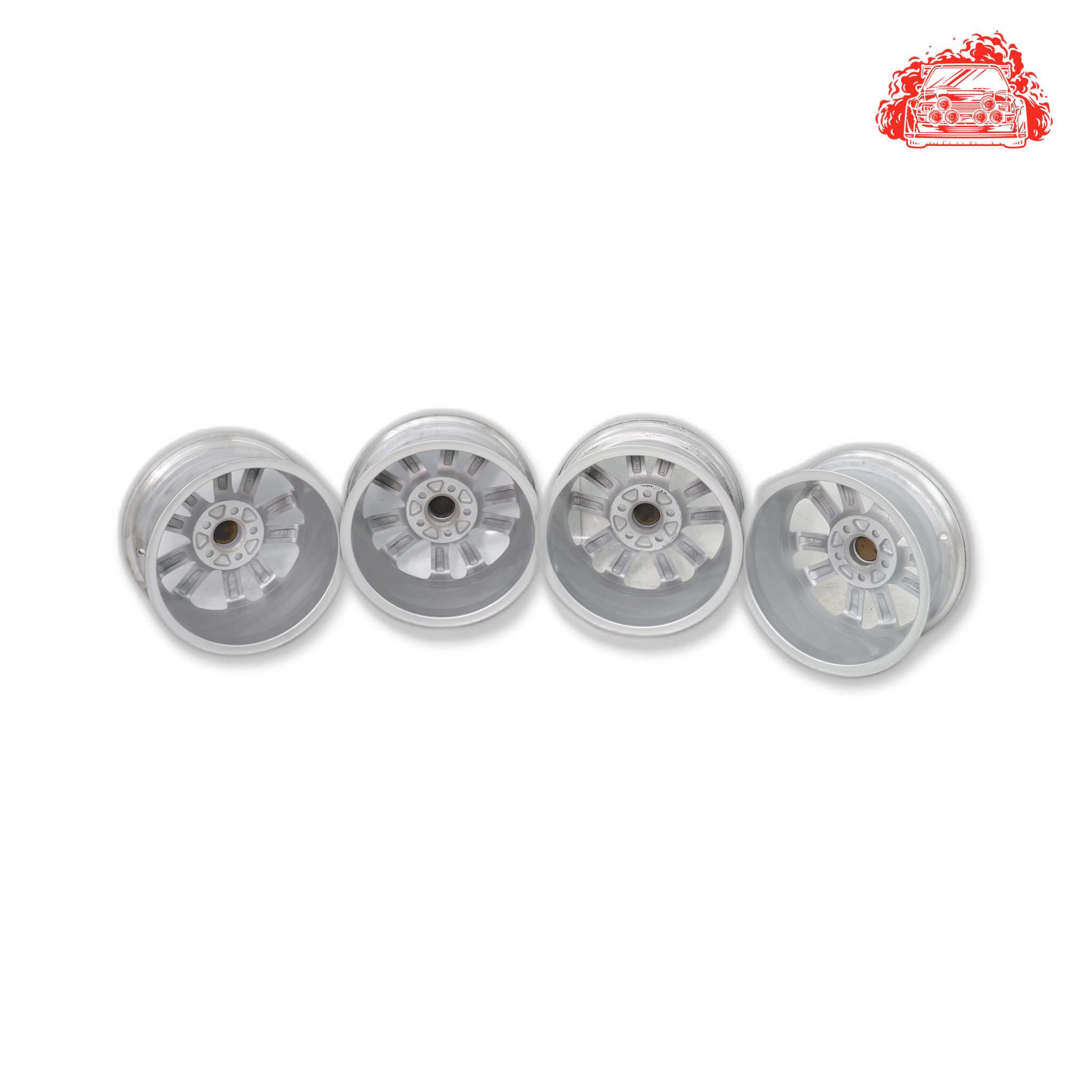 Used VW Polo Vivo 1.4 Trendline 5Dr White Rim Set 5 Stud 100 Pcd 14 Inch - OEM Part 6QS601025