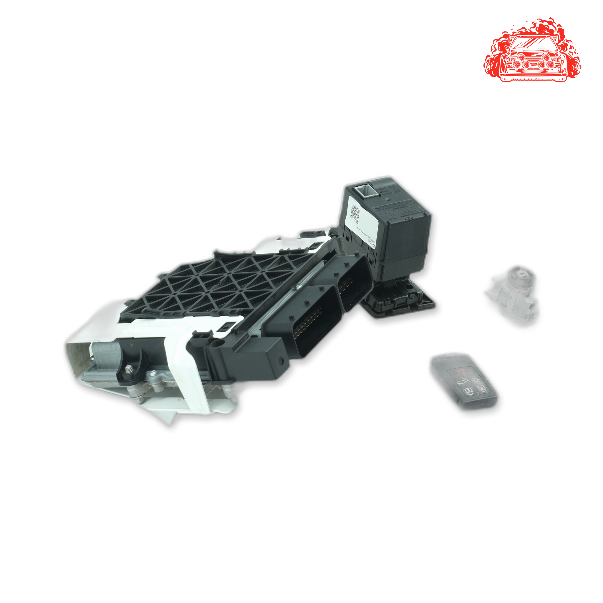 Used Volvo XC60 D5 Geartronic ECU + Ignition + Keys + Barrels - OEM Part 669N12A692A,3043A6G9