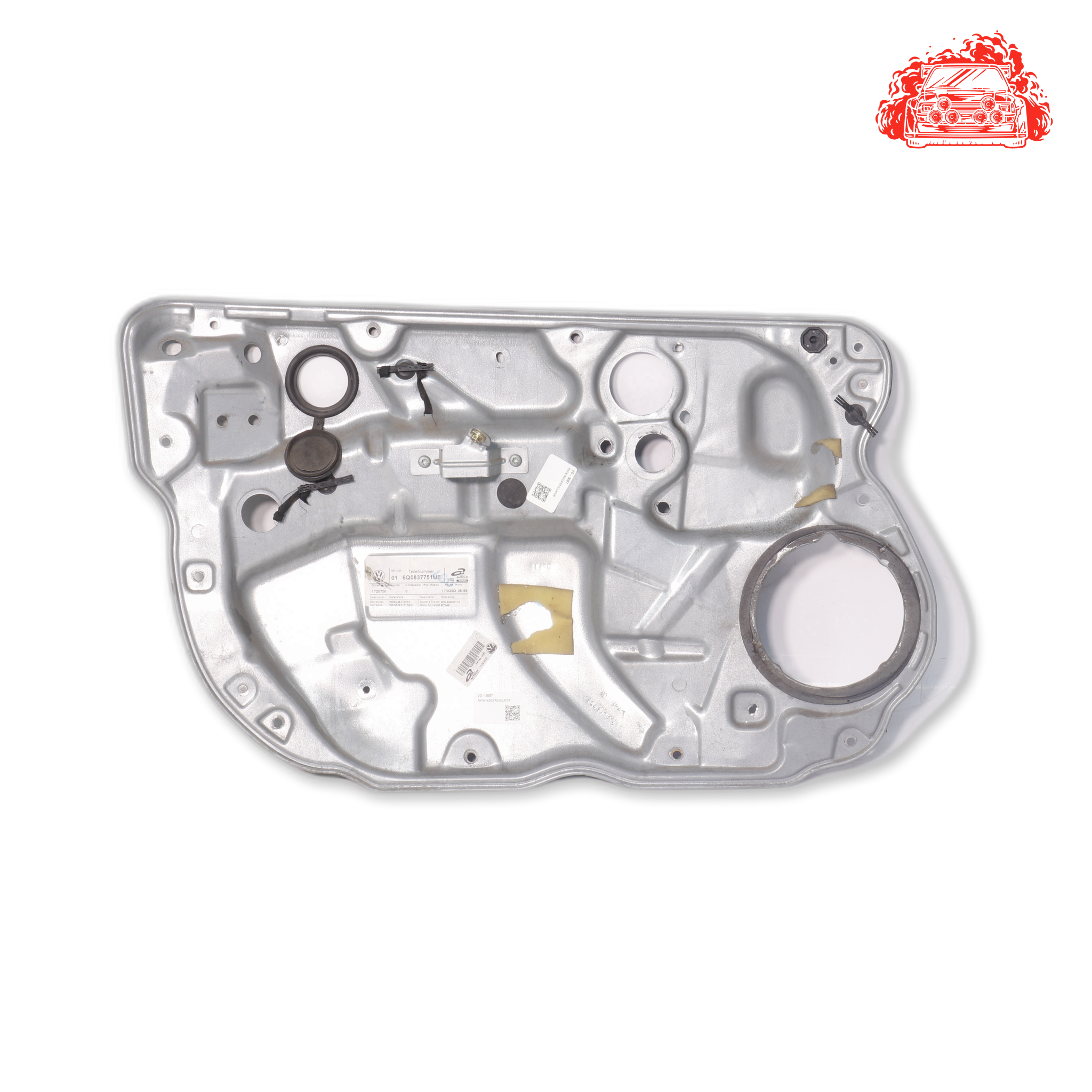 Used Volkswagen Polo Mk4 Sedan Drivers Side Front Inner Door Panel - OEM Part 6Q0837751