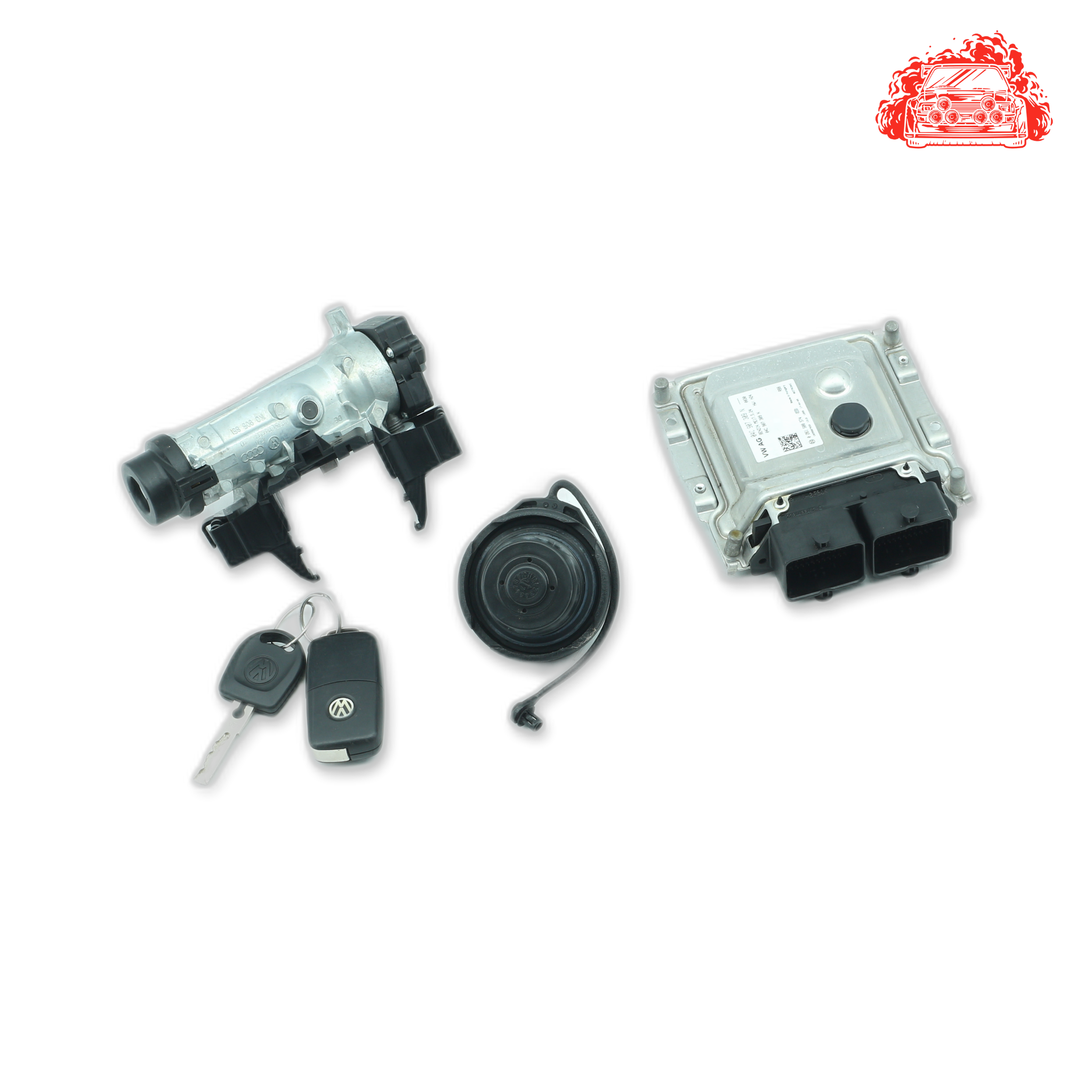 Used ECU Ignition Keys Barrels for Volkswagen Up Cross - Part Number 1K0905851