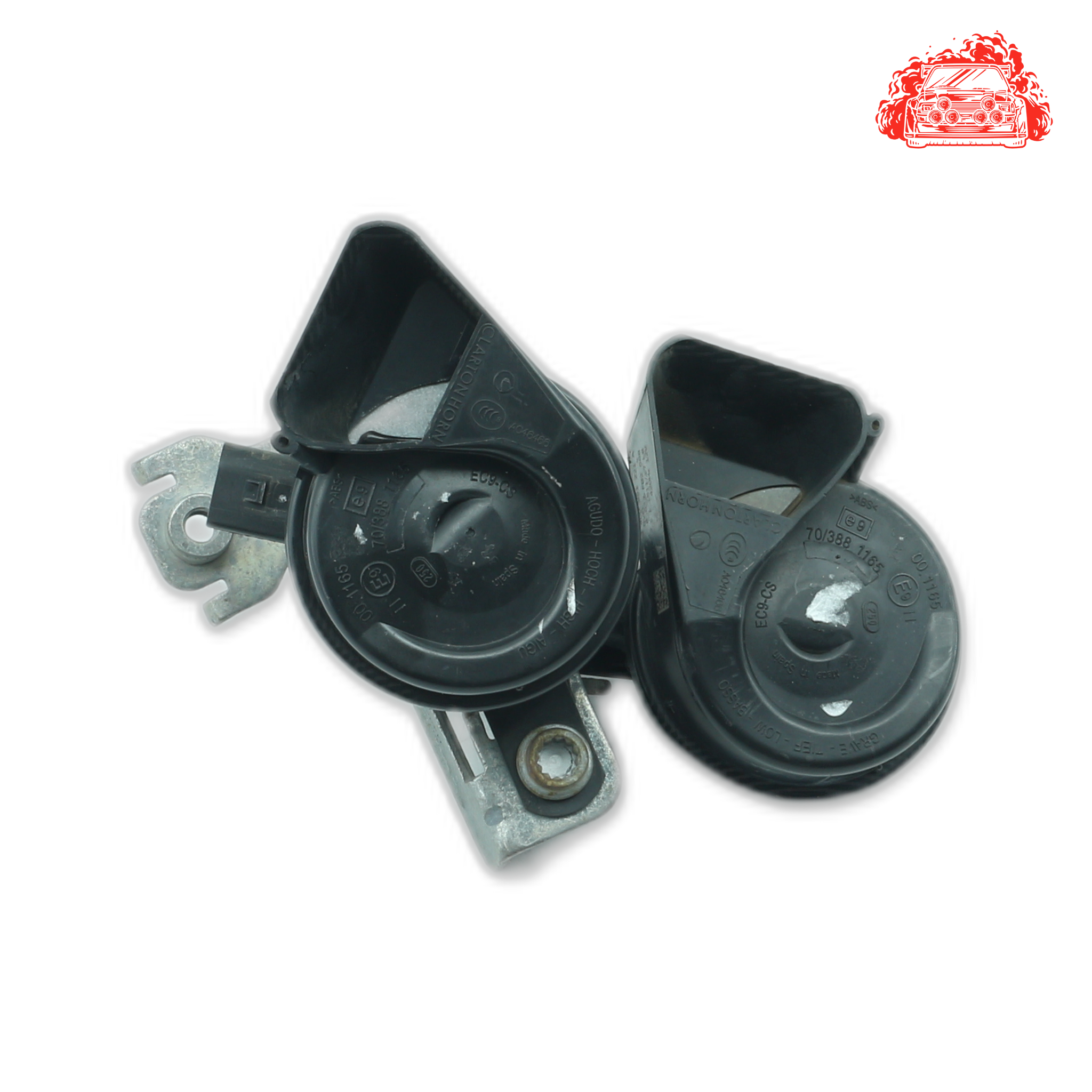 Used Salvaged Horn for VOLKSWAGEN Up Cross Part Number 4L0951221A