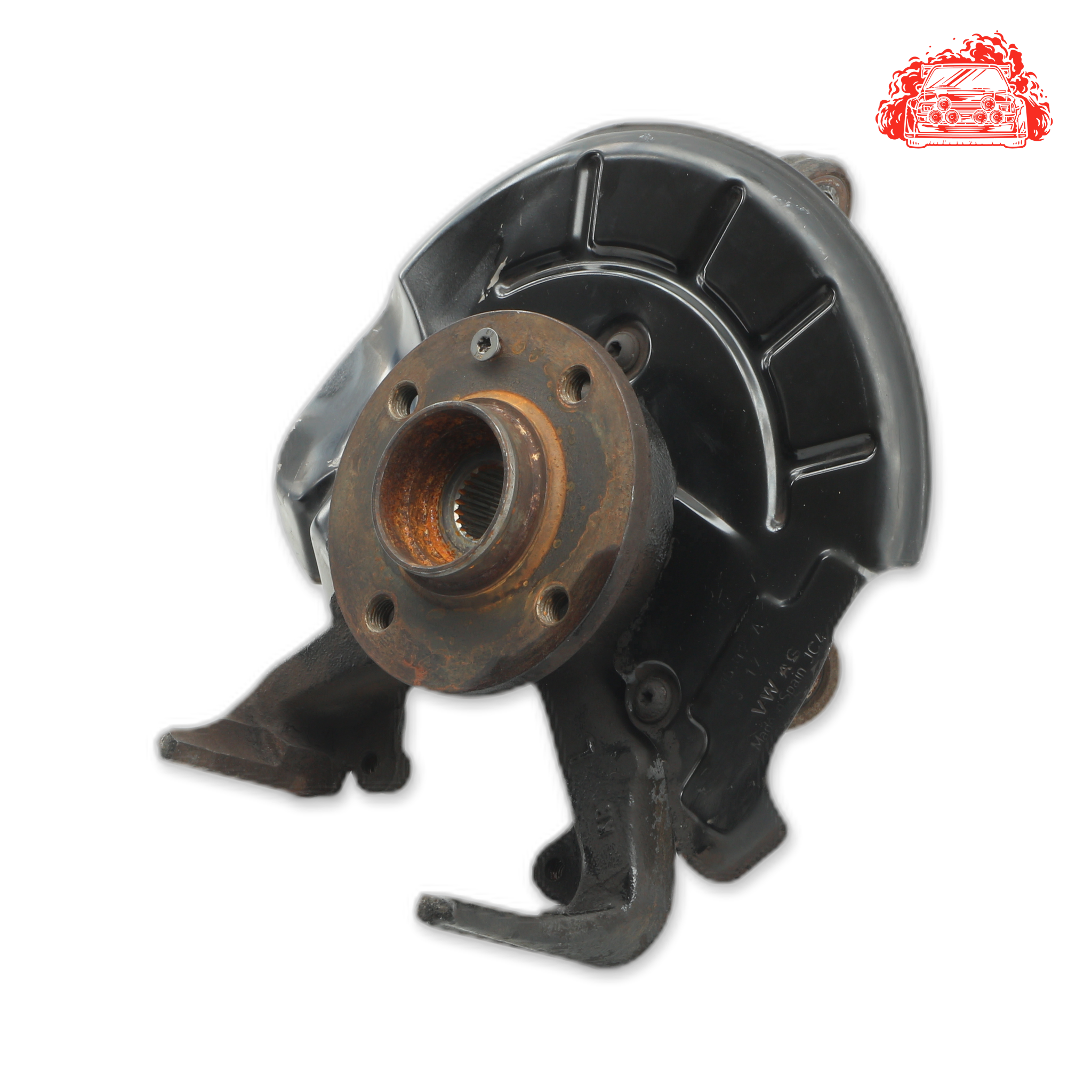 Used VOLKSWAGEN Up cross Passenger Side Front Knuckle Hub - OEM Part 1S0407255D