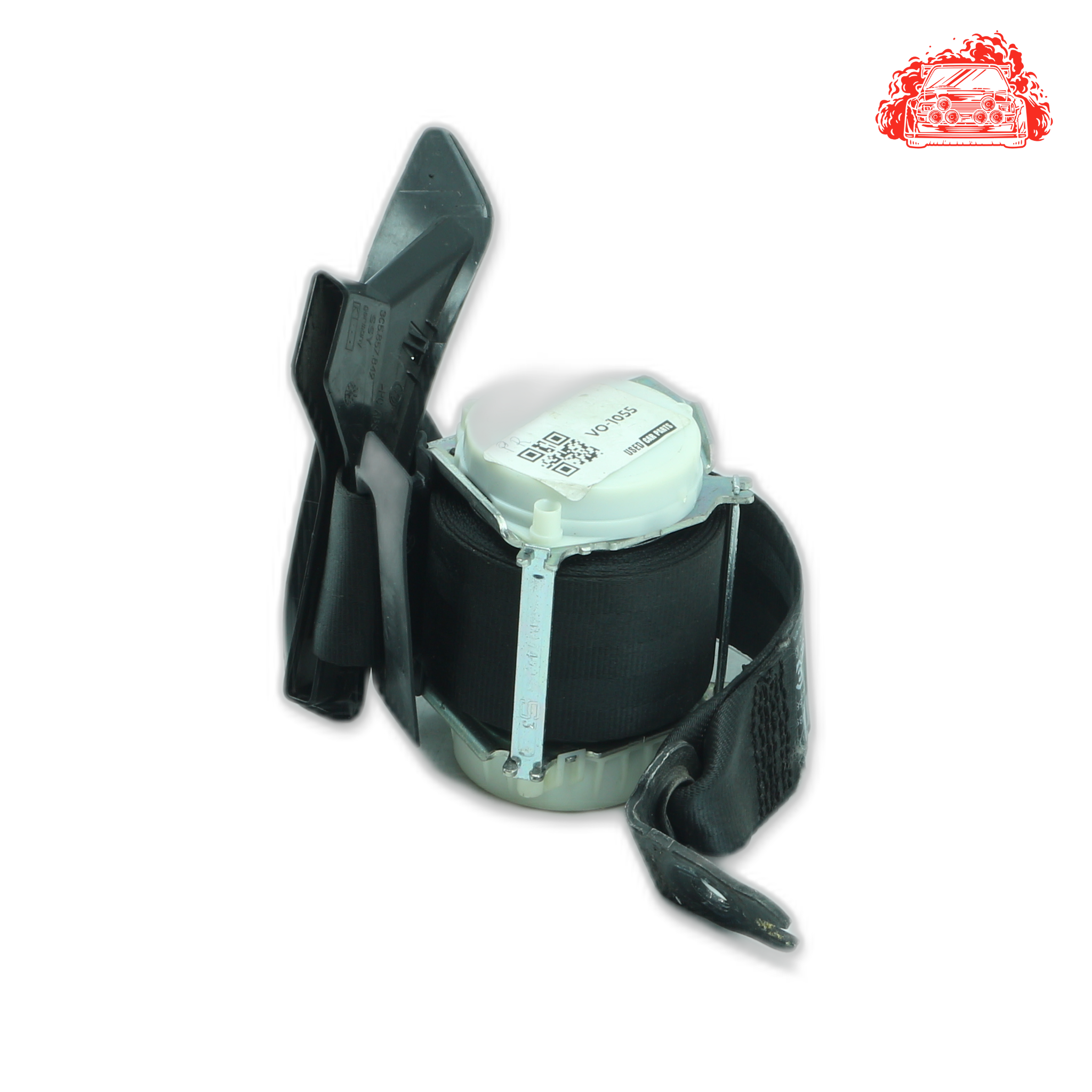 Used VOLKSWAGEN PASSAT 1.8 TSI COMFORTLINE DSG Passenger Side Rear Seat Belt - OEM Part 3C5857805K