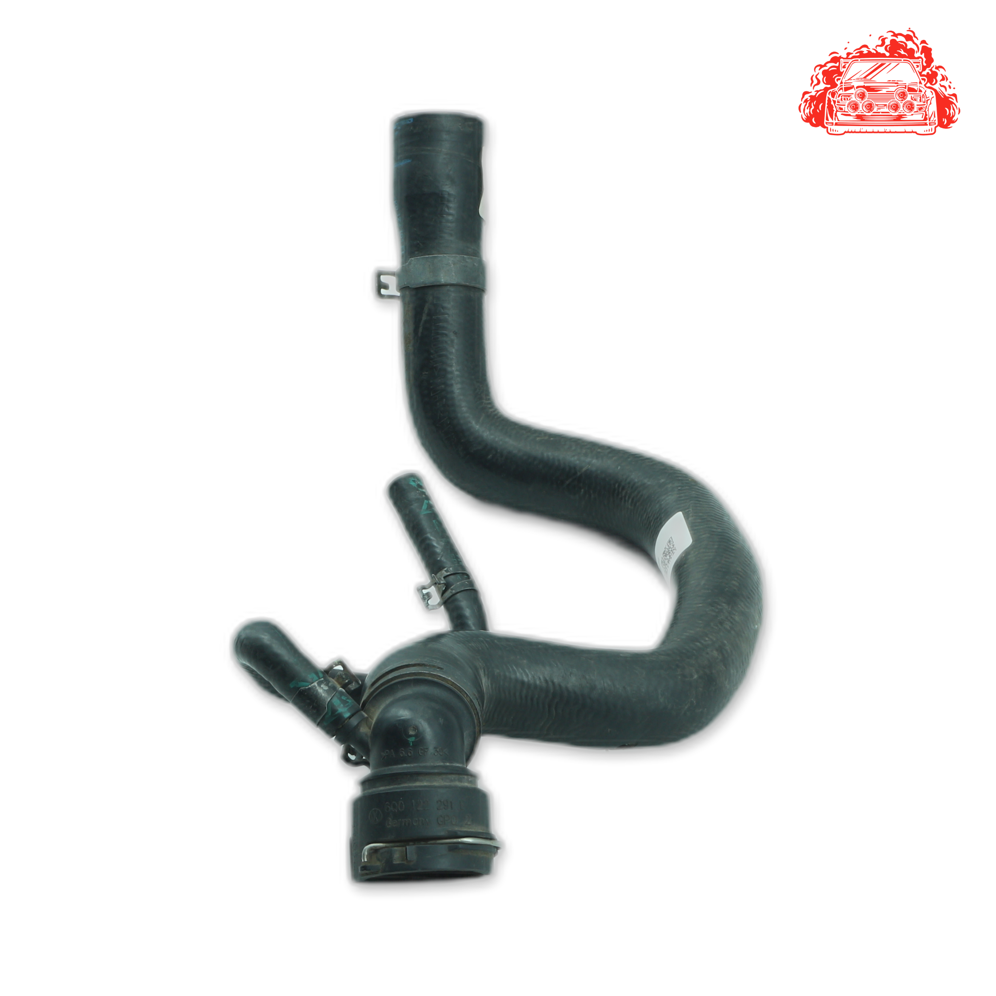 Used AUDI A3 Upper Radiator Coolant Hose - OEM Part 1K0122101