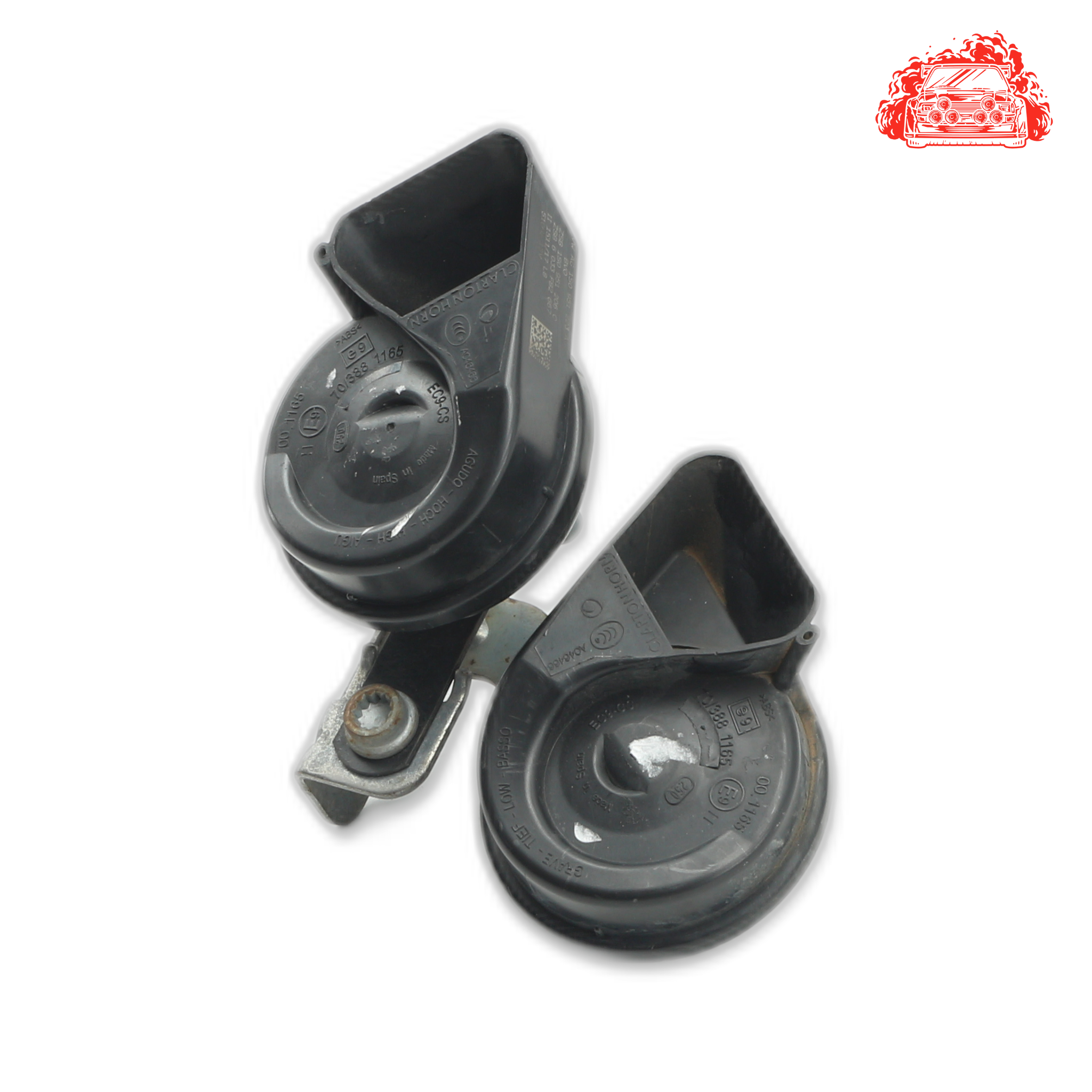 Used Salvaged Horn for VOLKSWAGEN Up Cross Part Number 4L0951221A