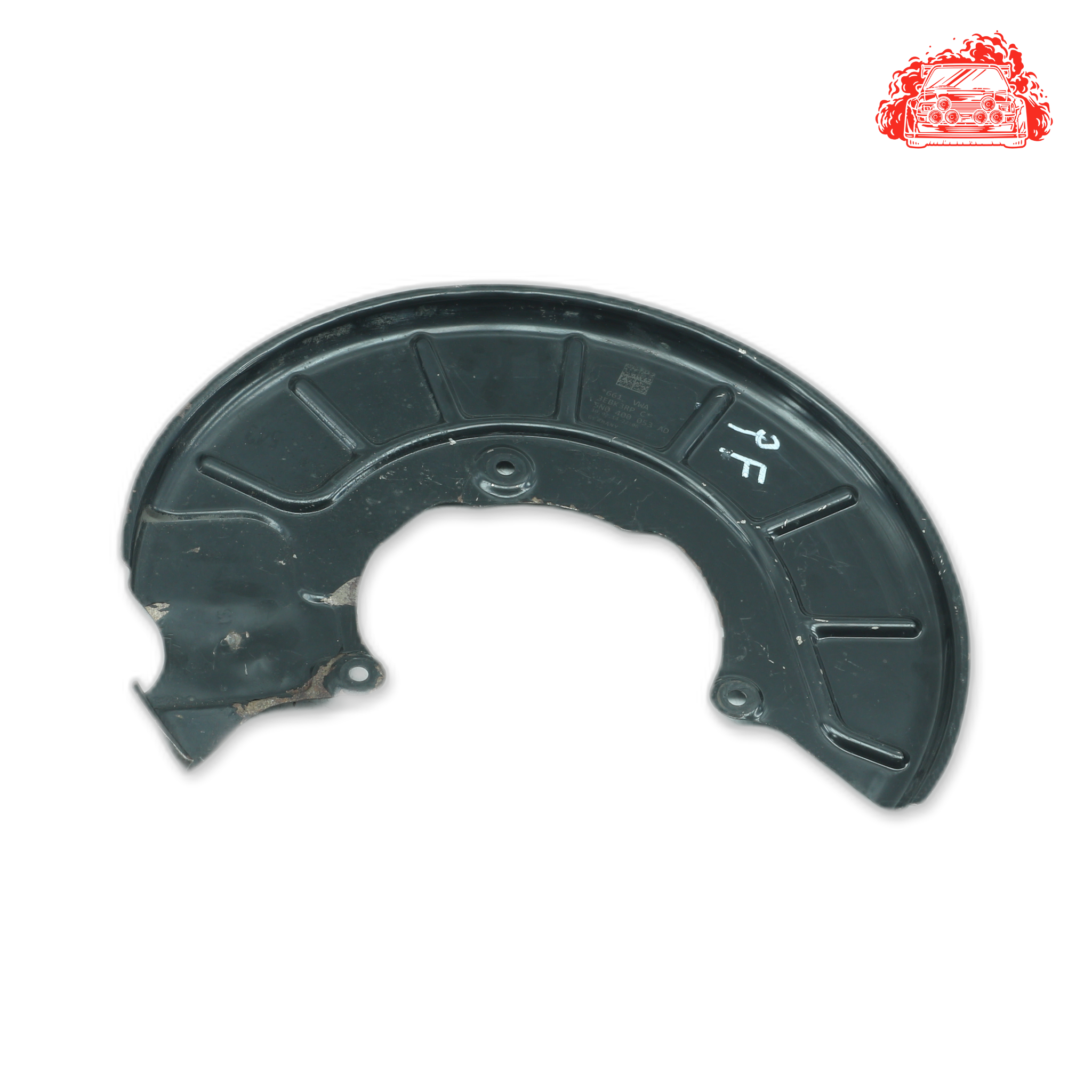 Used VOLKSWAGEN PASSAT 1.8 TSI COMFORTLINE DSG Passengers Side Front Brake Dust Shield - OEM Part 1K0615311F