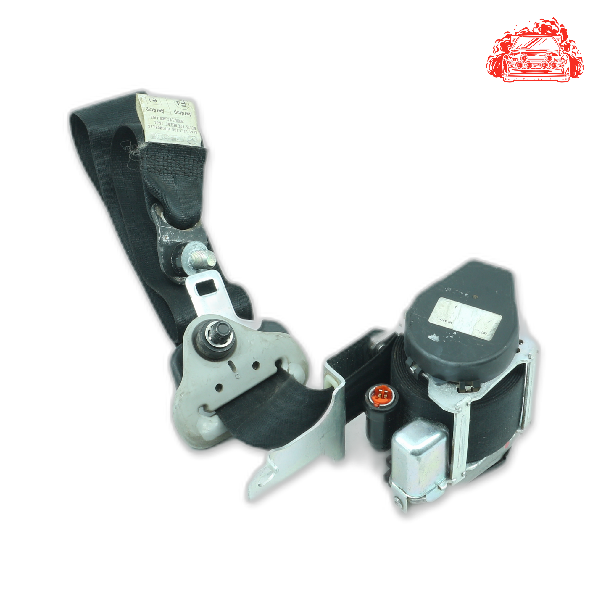 Used MAZDA MAZDA3 2.3 MPS Silver Passengers Side Front Seatbelt - OEM Part 608731800A