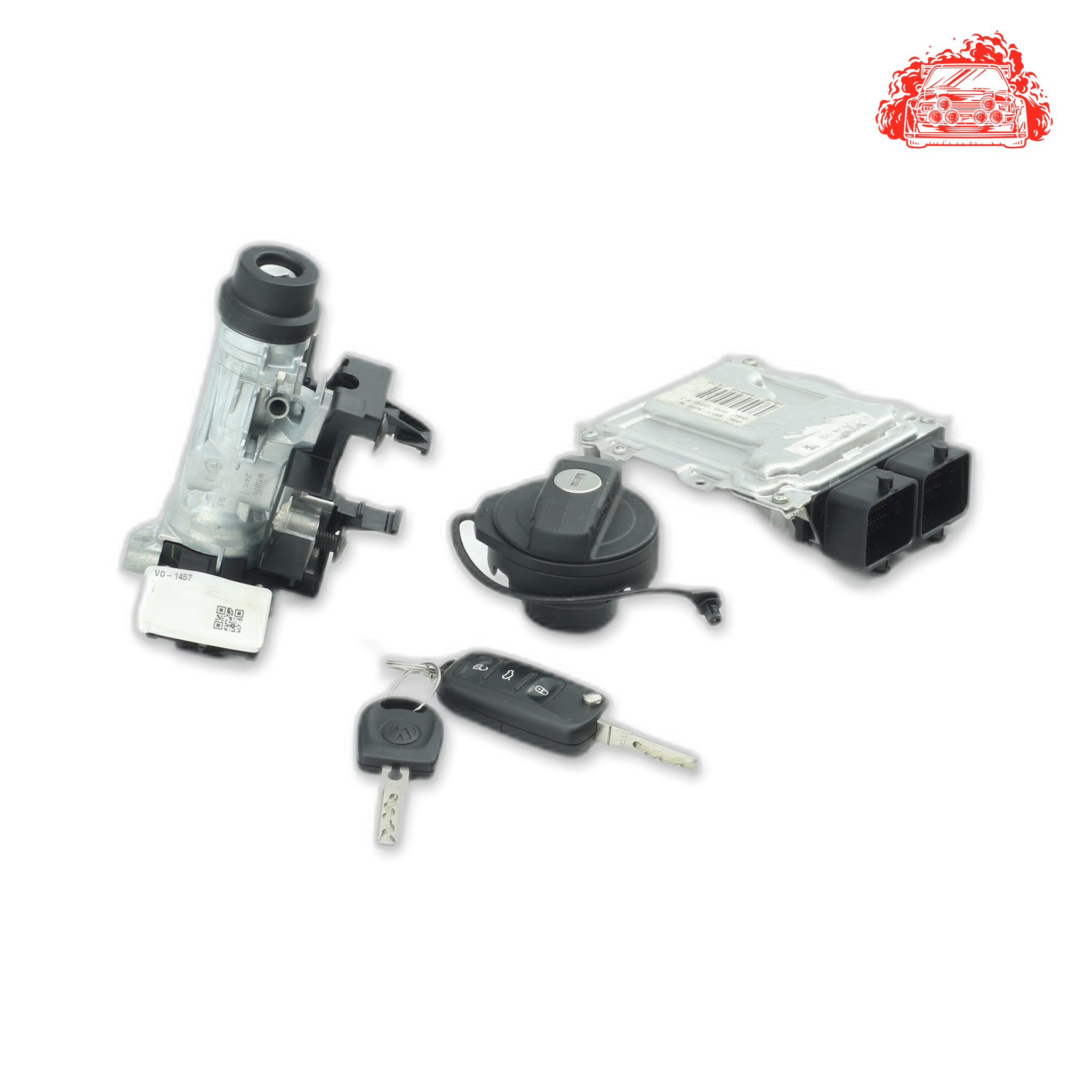 Used ECU Ignition Keys Barrels for Volkswagen Up Cross - Part Number 1K0905851