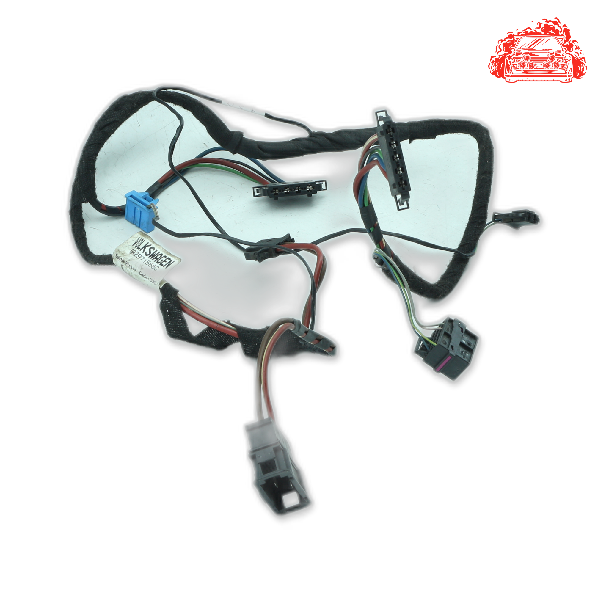 Used VOLKSWAGEN POLO VIVO 1.4 TRENDLINE 5Dr White HVAC Wire Harness - OEM Part 6R2971566C