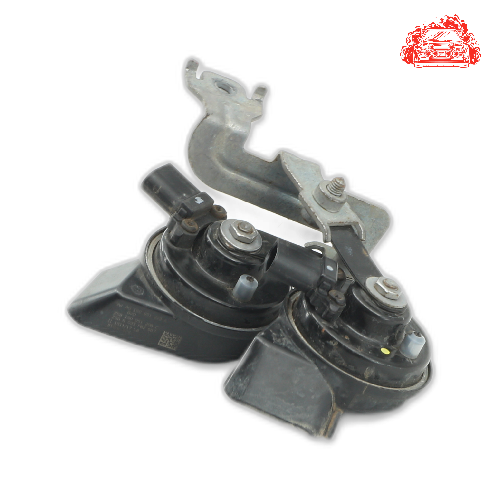 Used Salvaged Horn for VOLKSWAGEN Up Cross Part Number 4L0951221A