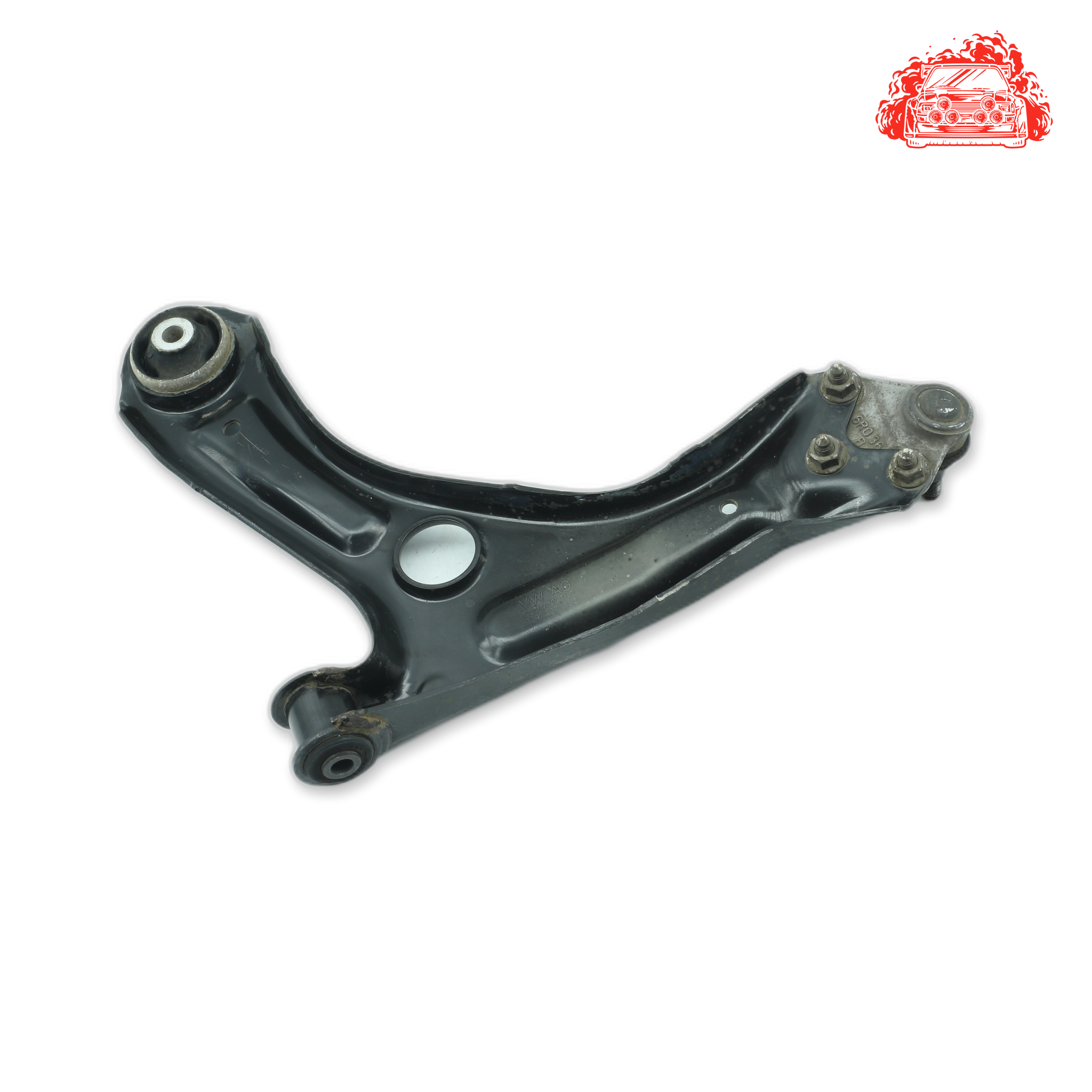 Used Salvaged Driver Side Front Lower Control Arm Part Number 1S0407152 for Volkswagen Up Cross