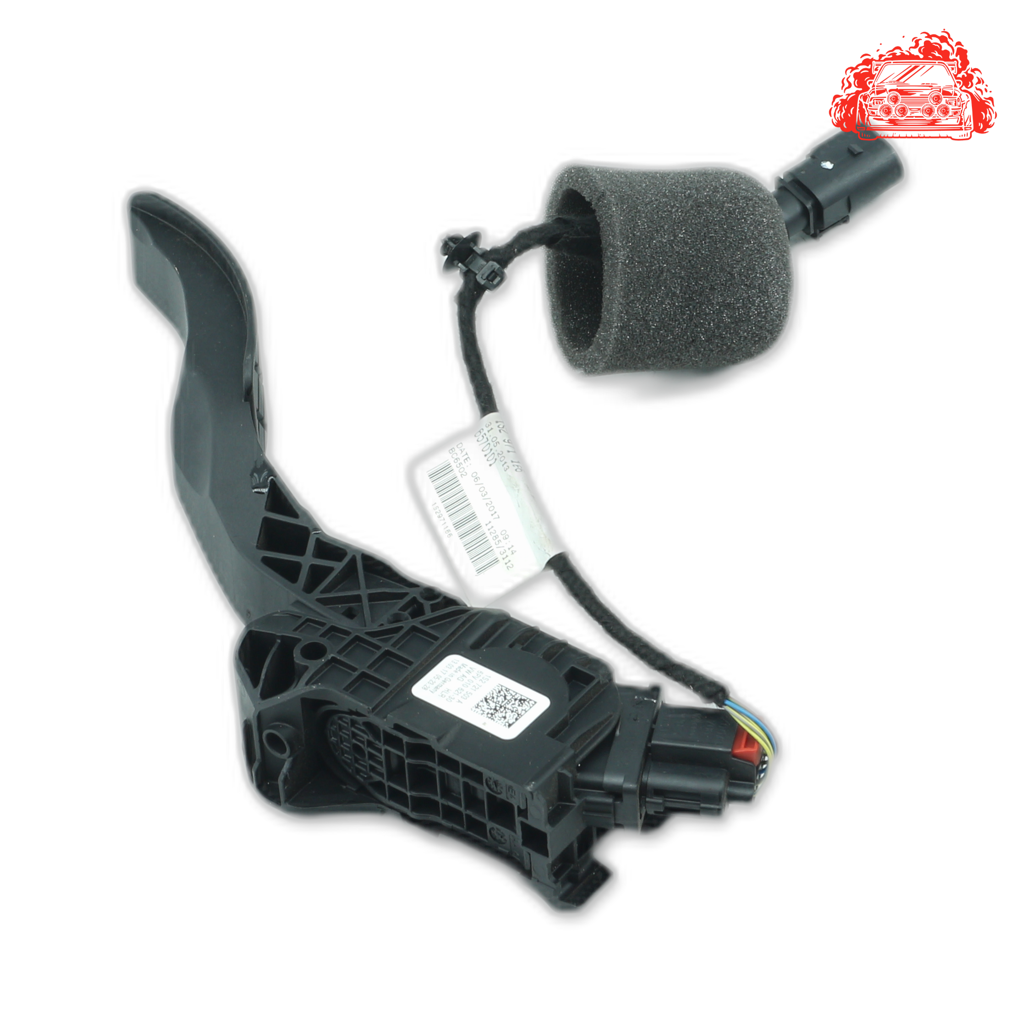 Used Salvaged Accelerator Pedal for VOLKSWAGEN Up Cross. Part Number 1S2721503A