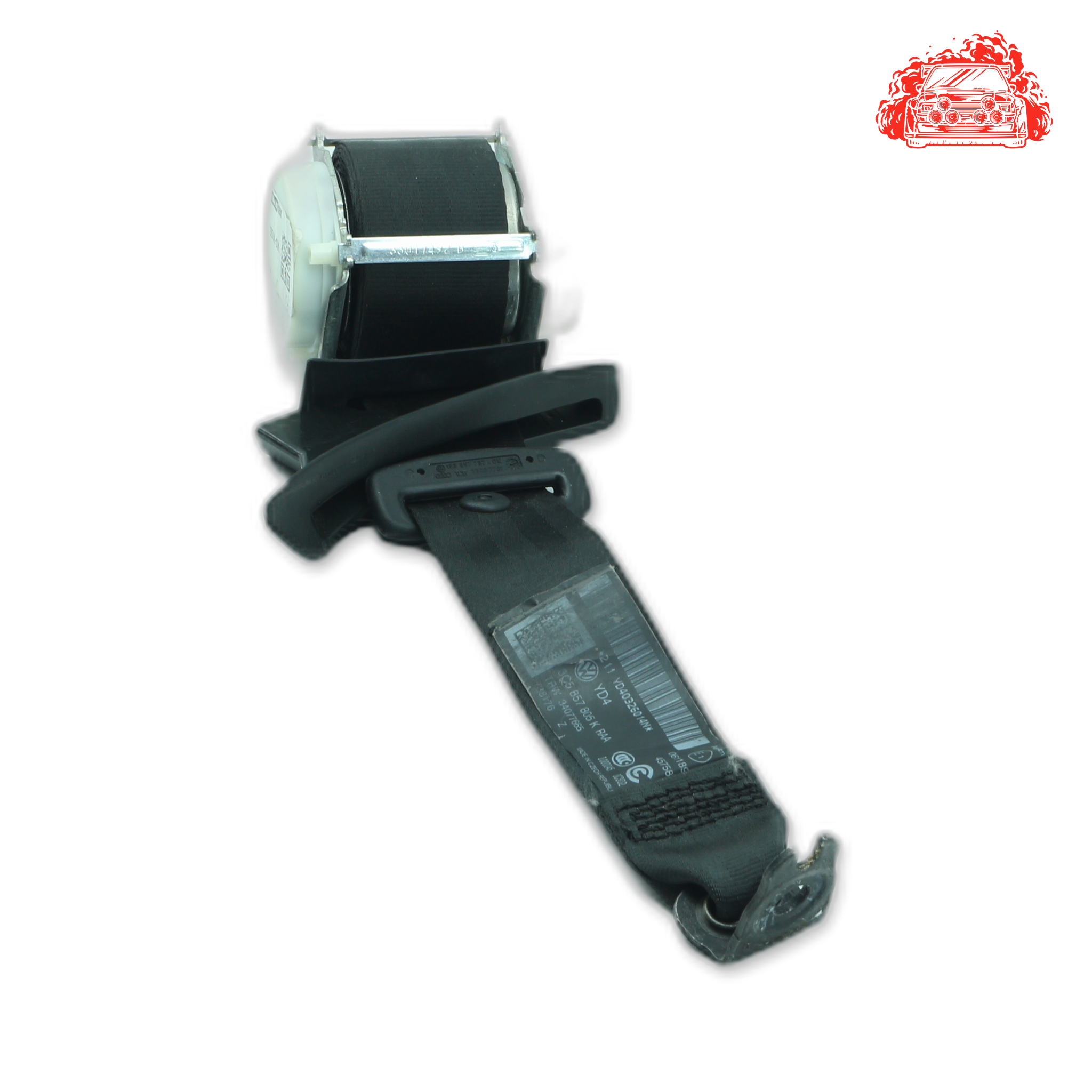 Used VOLKSWAGEN PASSAT 1.8 TSI COMFORTLINE DSG Passenger Side Rear Seat Belt - OEM Part 3C5857805K