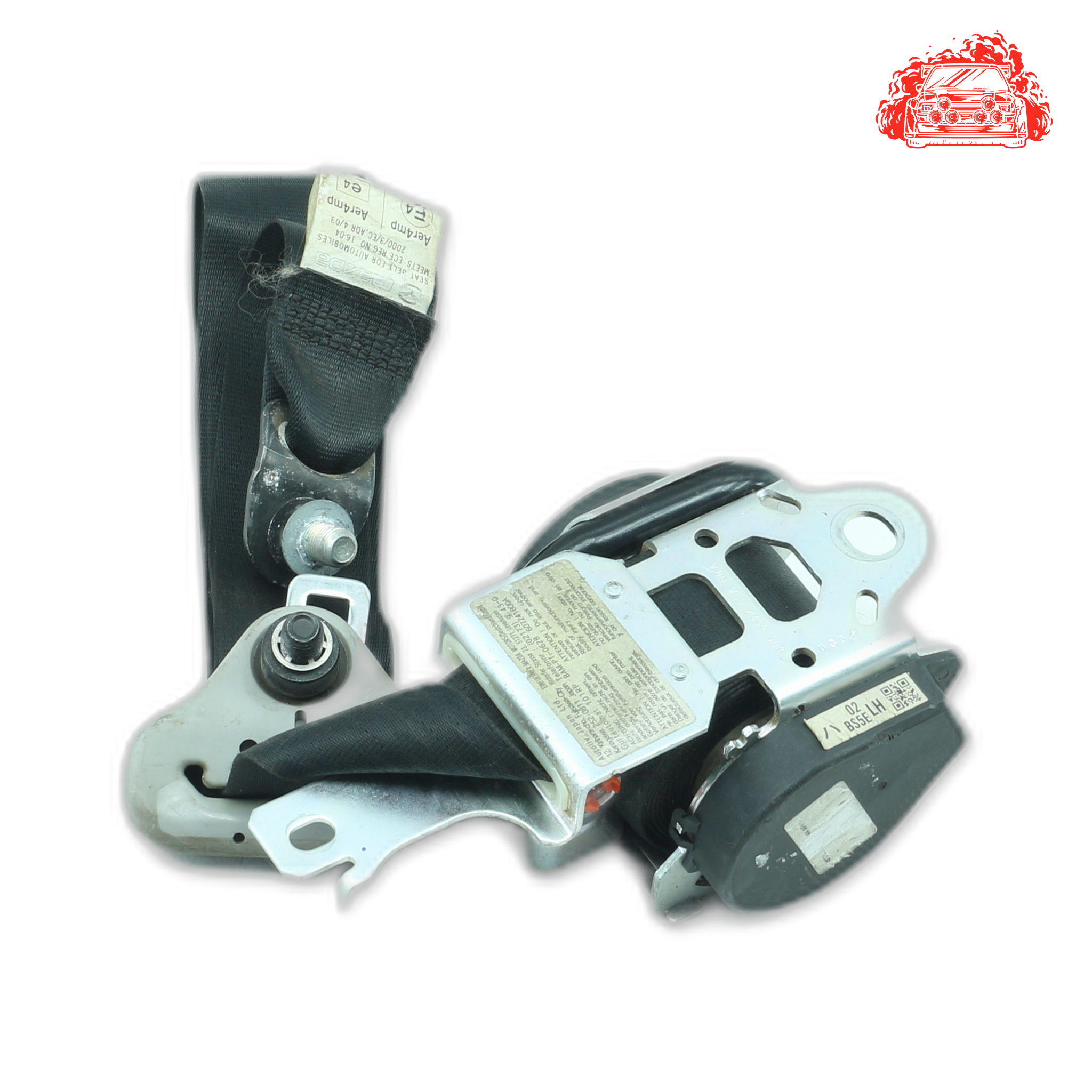 Used MAZDA MAZDA3 2.3 MPS Silver Passengers Side Front Seatbelt - OEM Part 608731800A