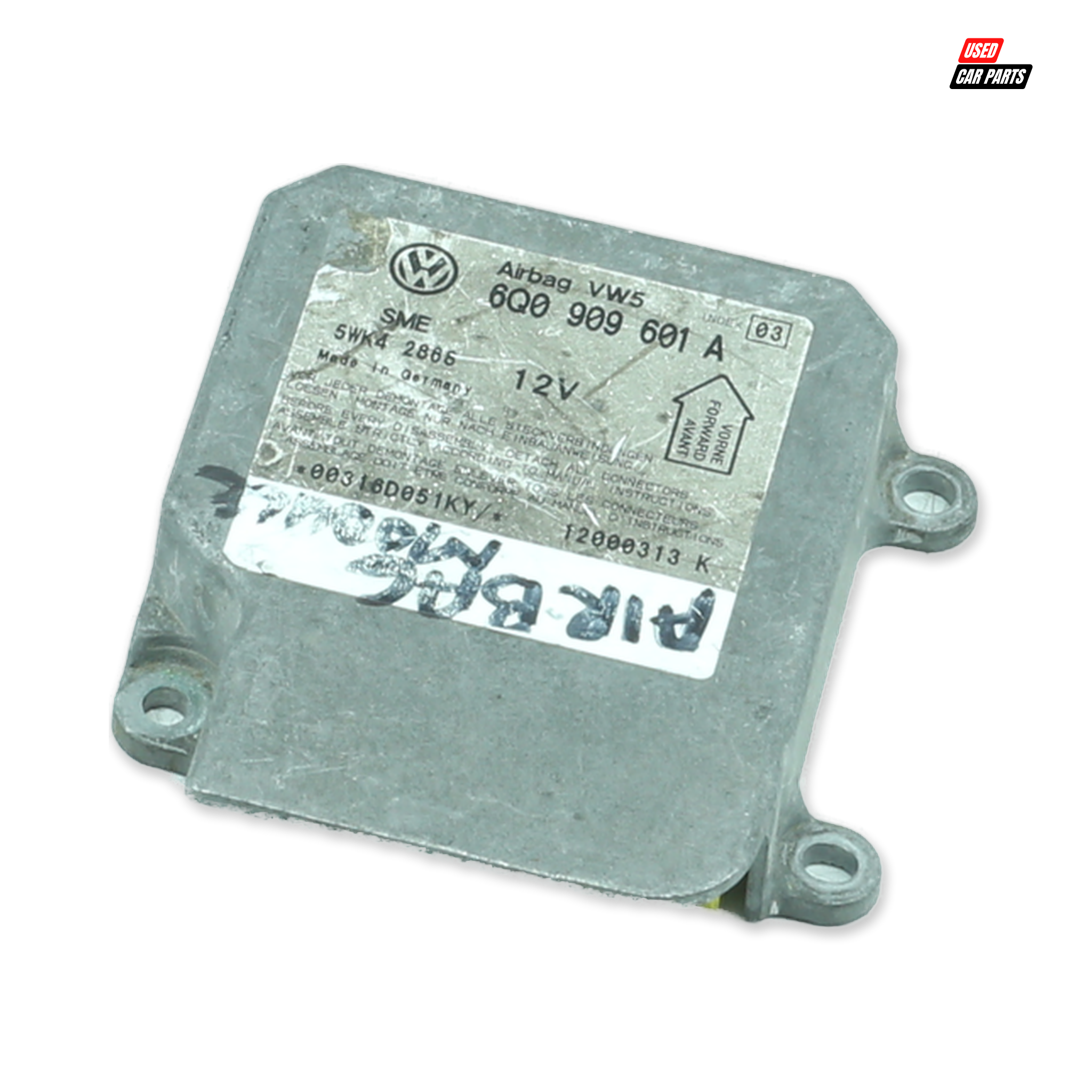 Used Airbag Control Module (Part Number 6Q0909601A) for 2000 VOLKSWAGEN PASSAT