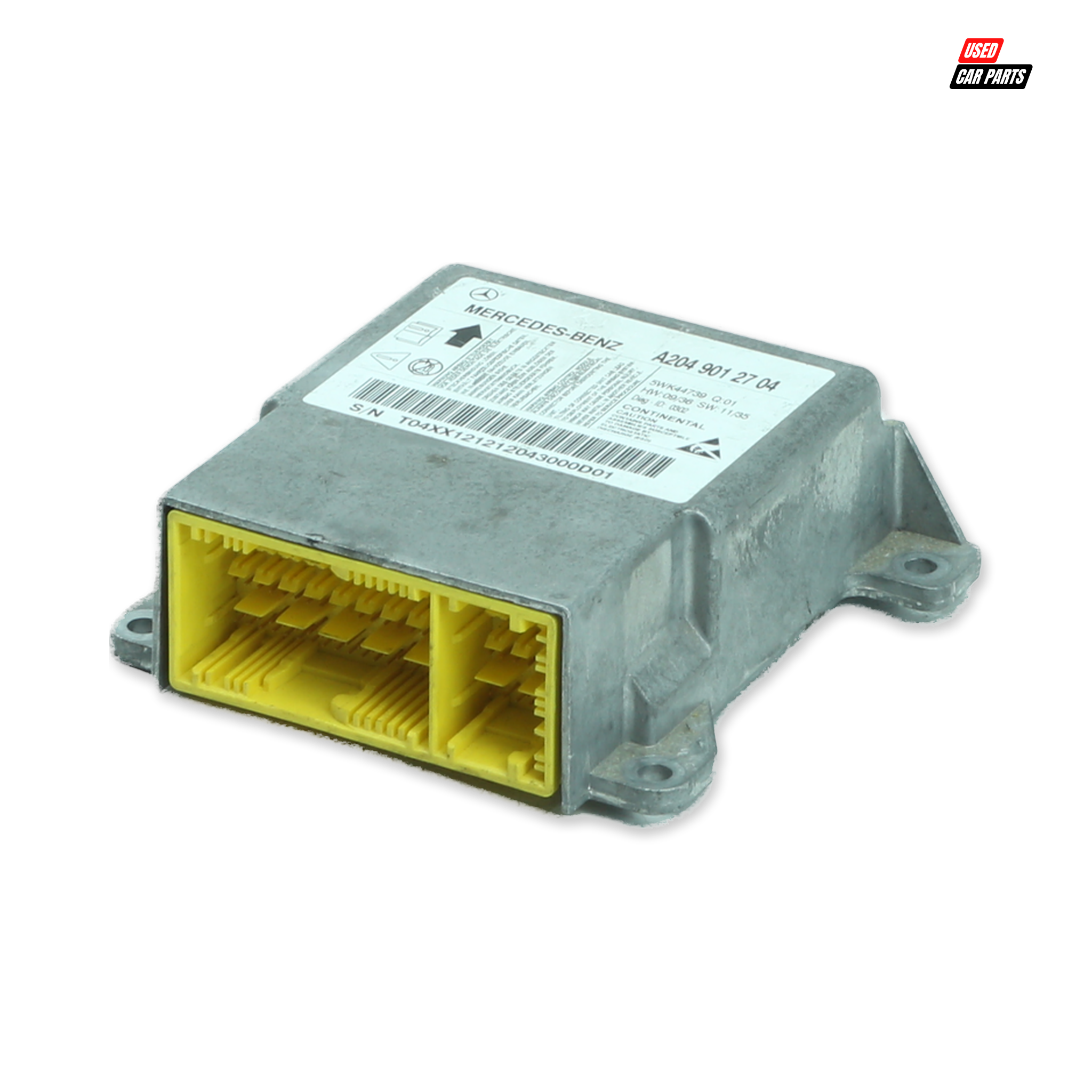 Used Airbag Control Module (Part Number A2049012704) for Mercedes-Benz C180 2012
