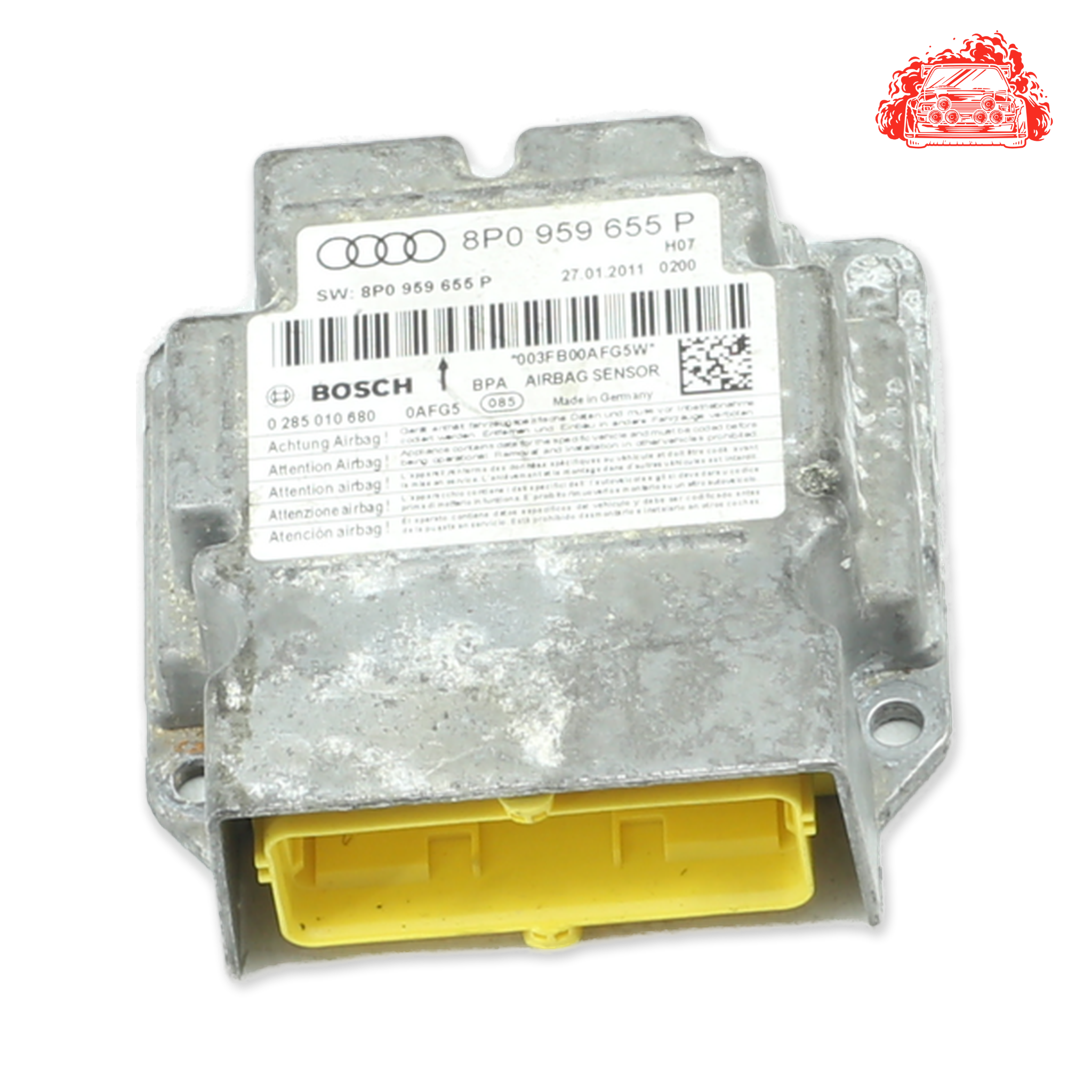 Used AUDI 1.4 TFSI ATTRACTION Airbag Control Module - OEM Part 8P0959655P