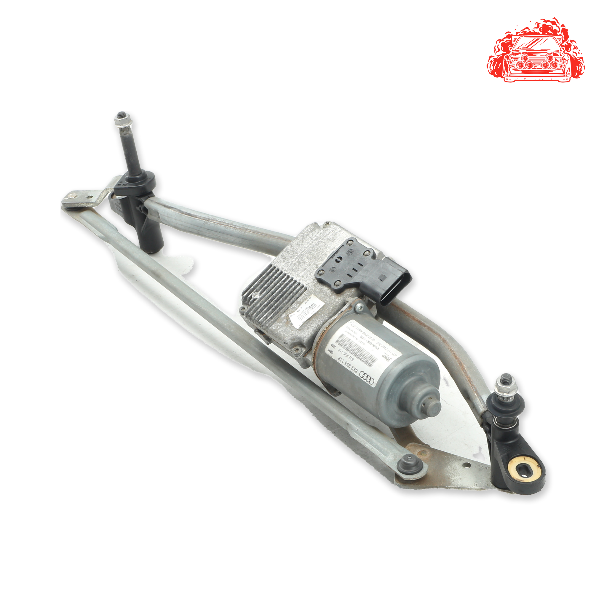 Used AUDI A4 Front Wiper Mechanism & Motor - OEM Part 8K2955119
