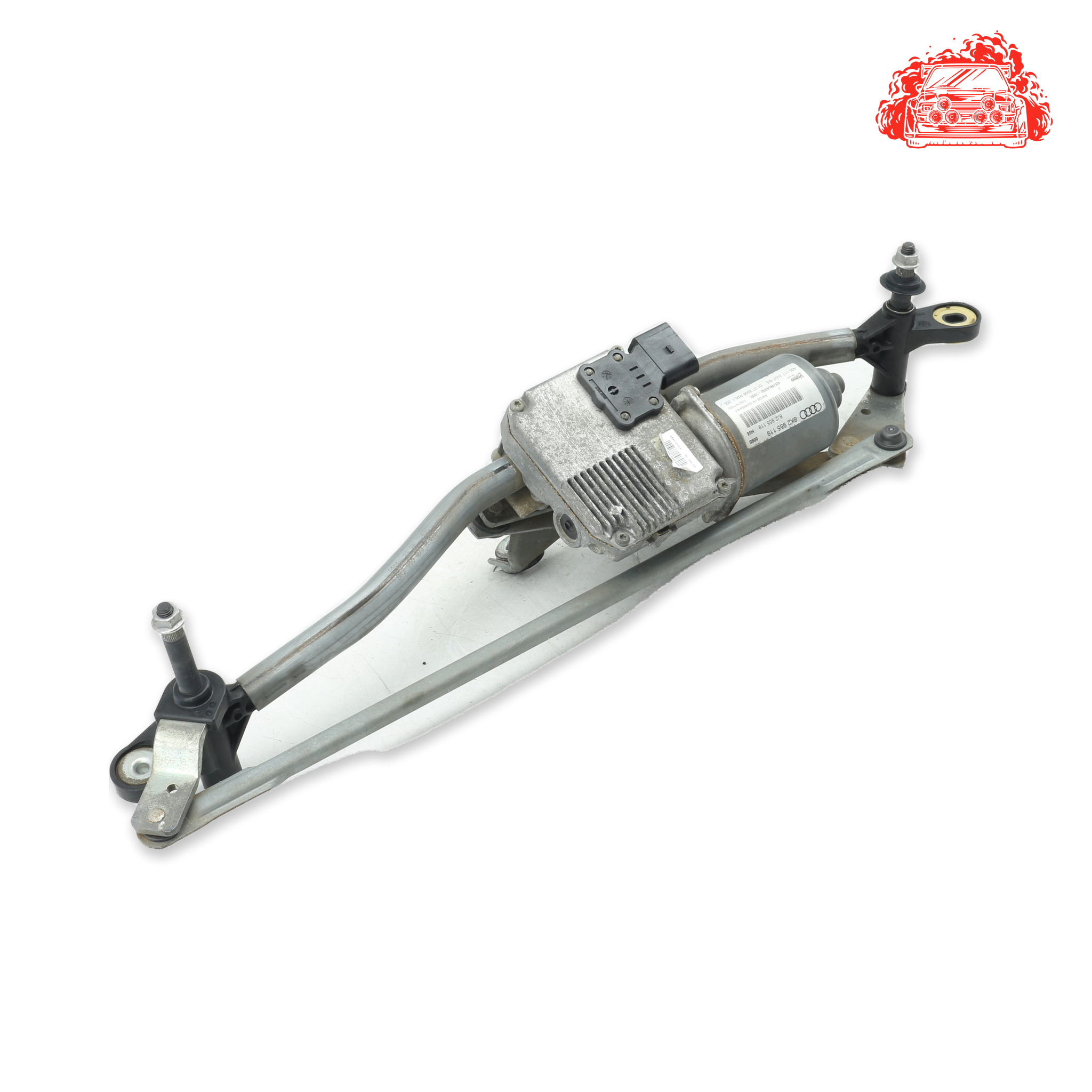Used AUDI A4 Front Wiper Mechanism & Motor - OEM Part 8K2955119