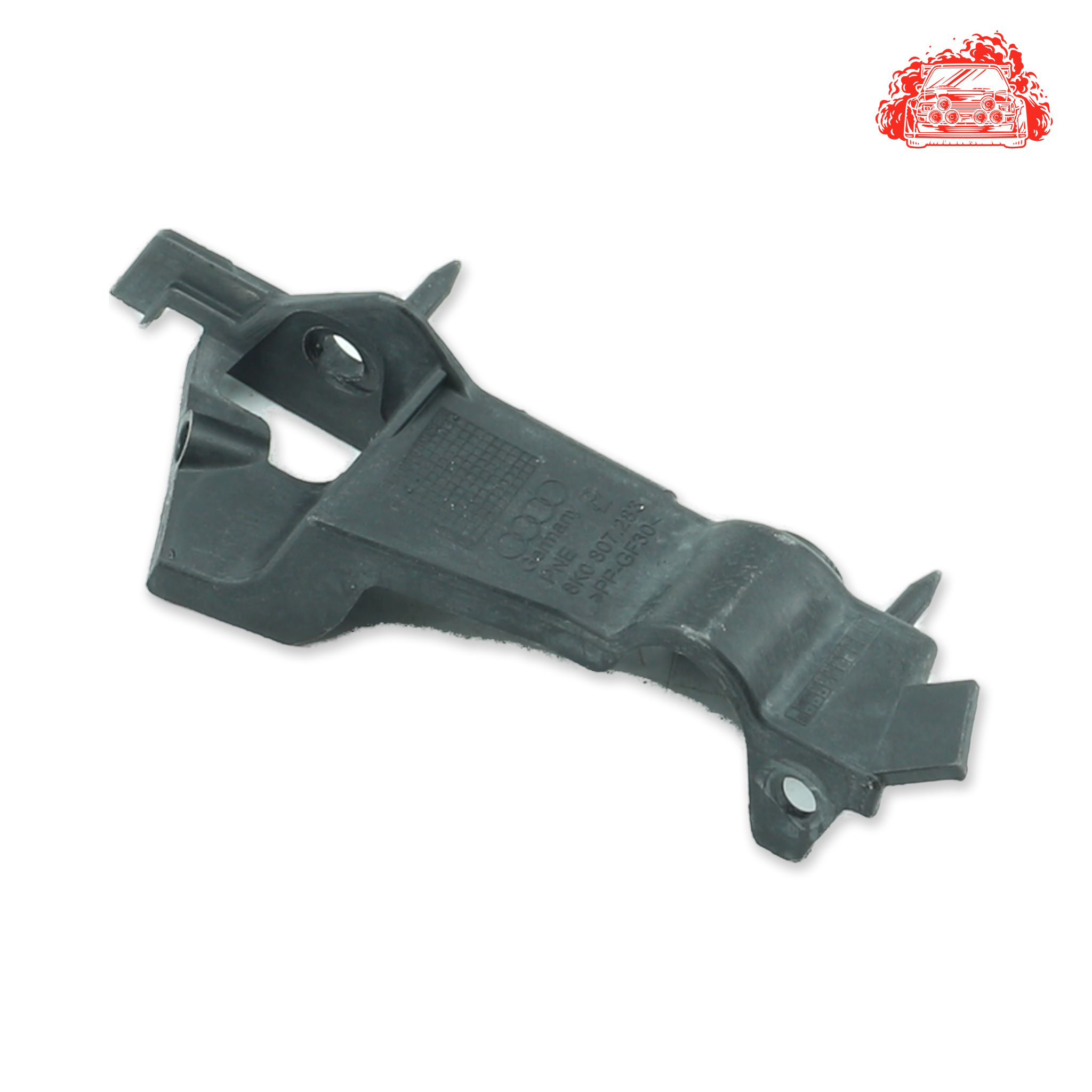 Used AUDI A4 passenger side front bumper guide bracket - 8K0807283